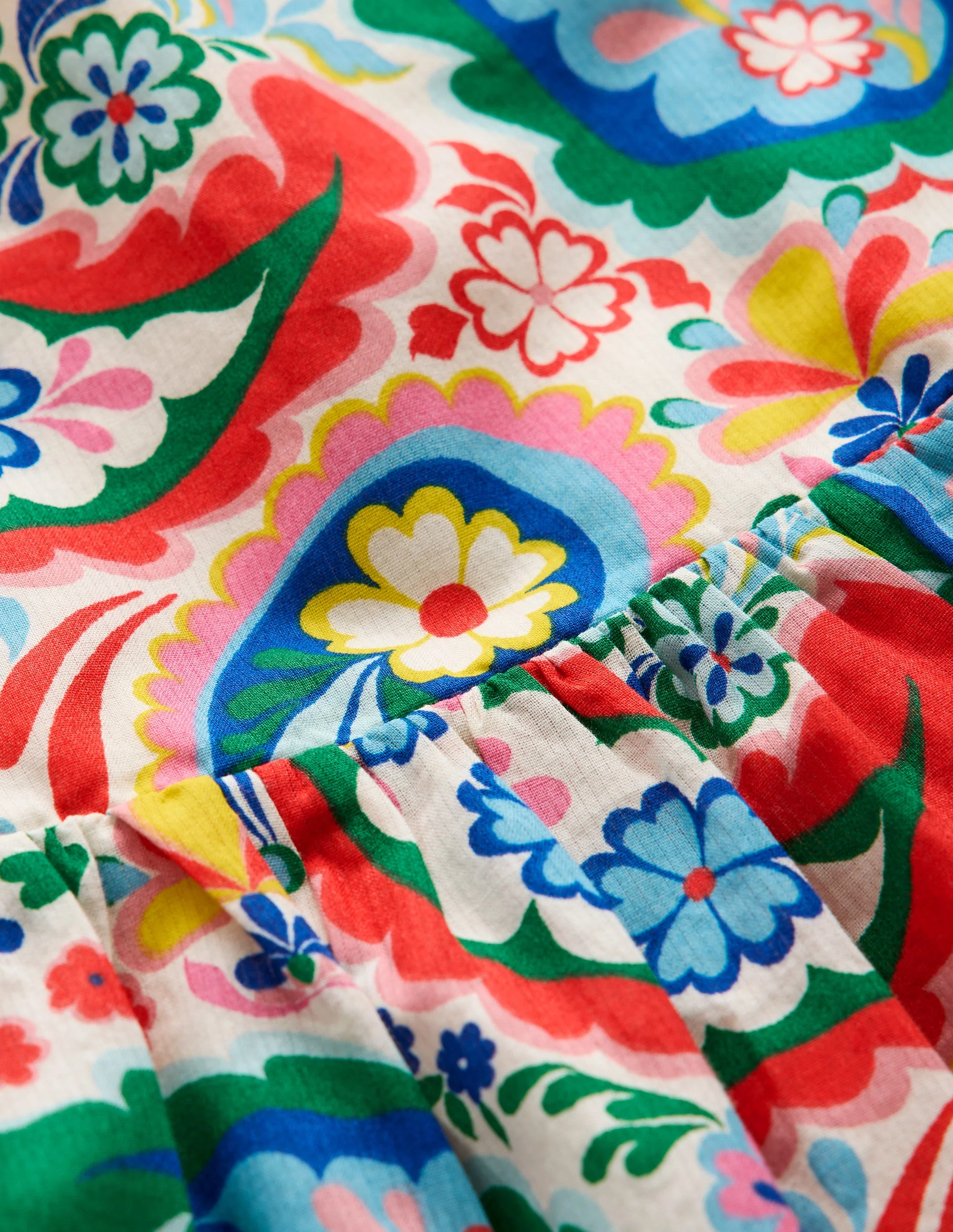 Aurelia Tiered Twirly Dress-Multi Paisley - Image 3