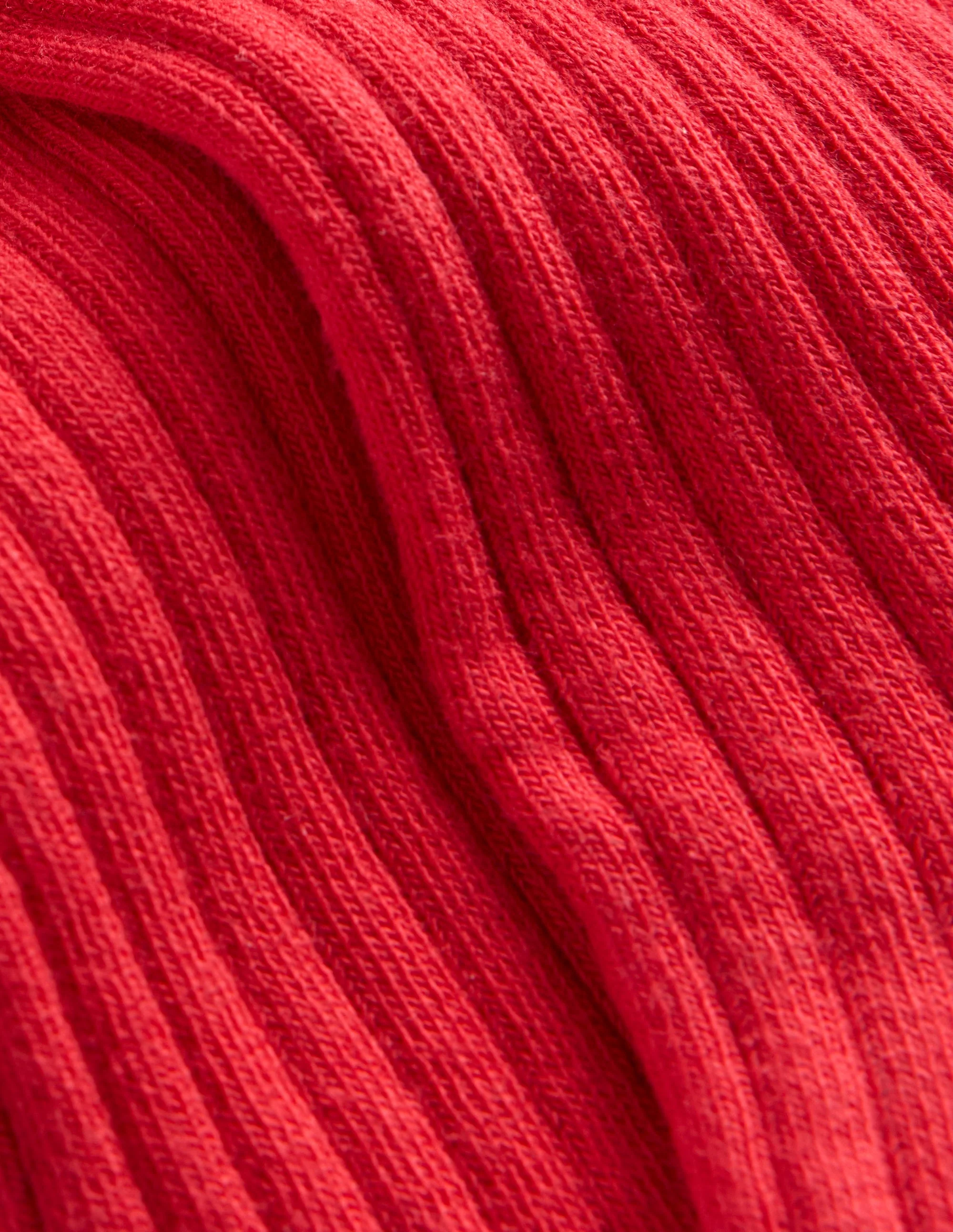 Baby Ribbed Tights-Rockabilly Red - Image 2