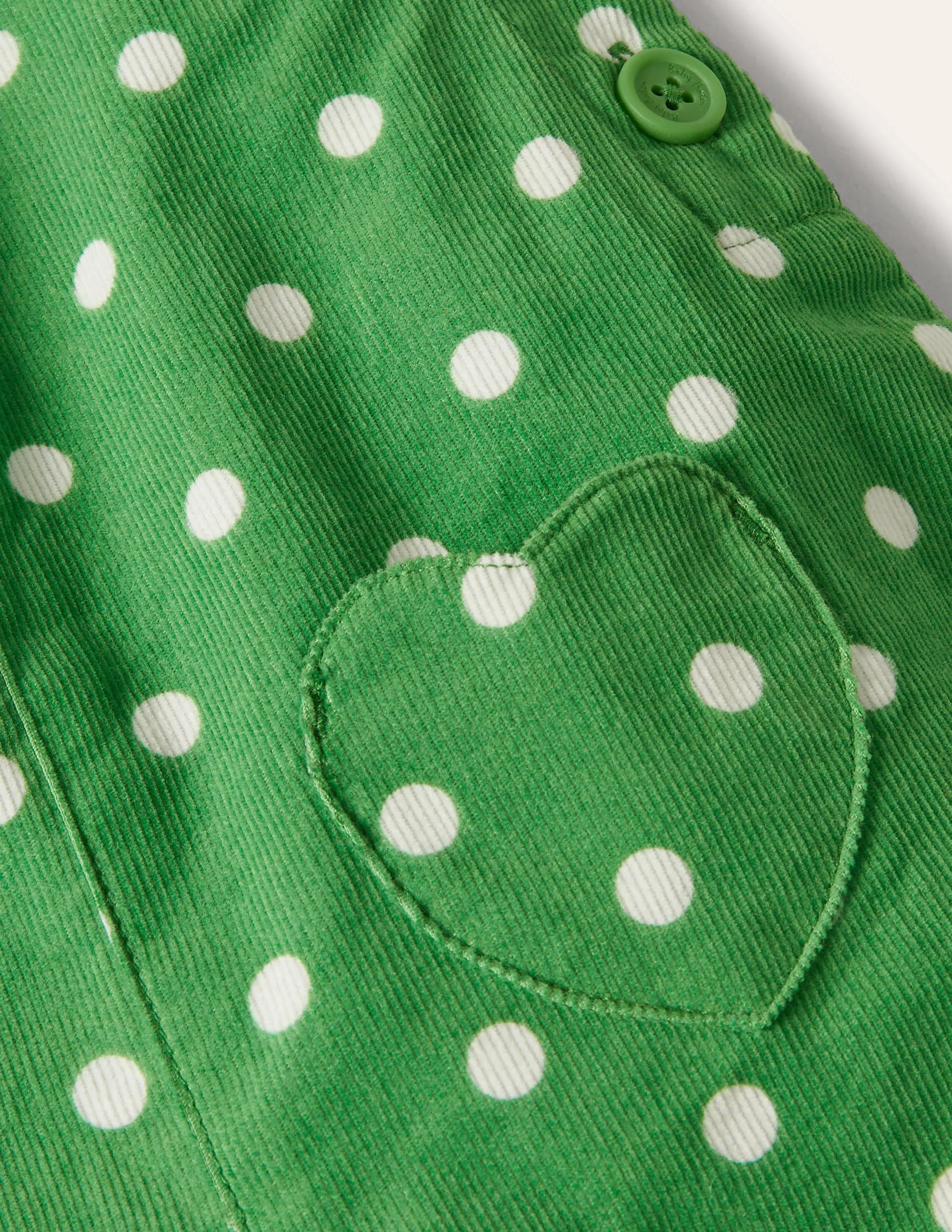 Cord Overalls-Iguana Green Pin Spot - Image 3