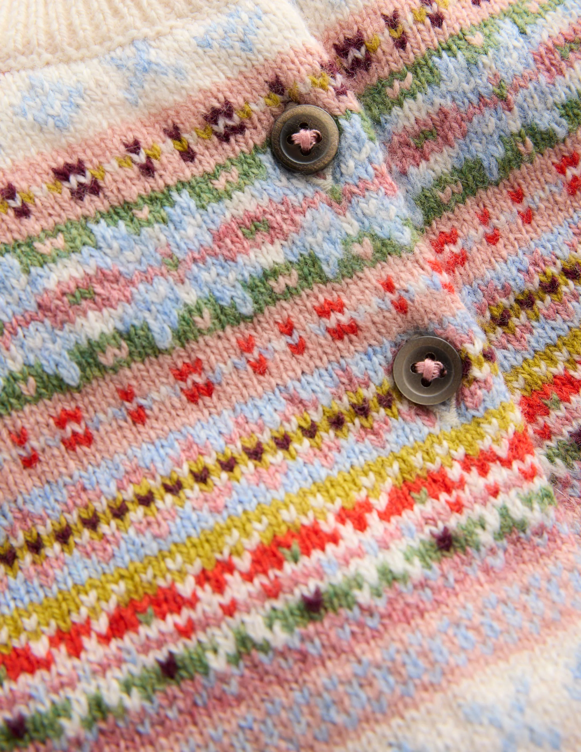Fair Isle Cardigan-Soft Multi - Image 3