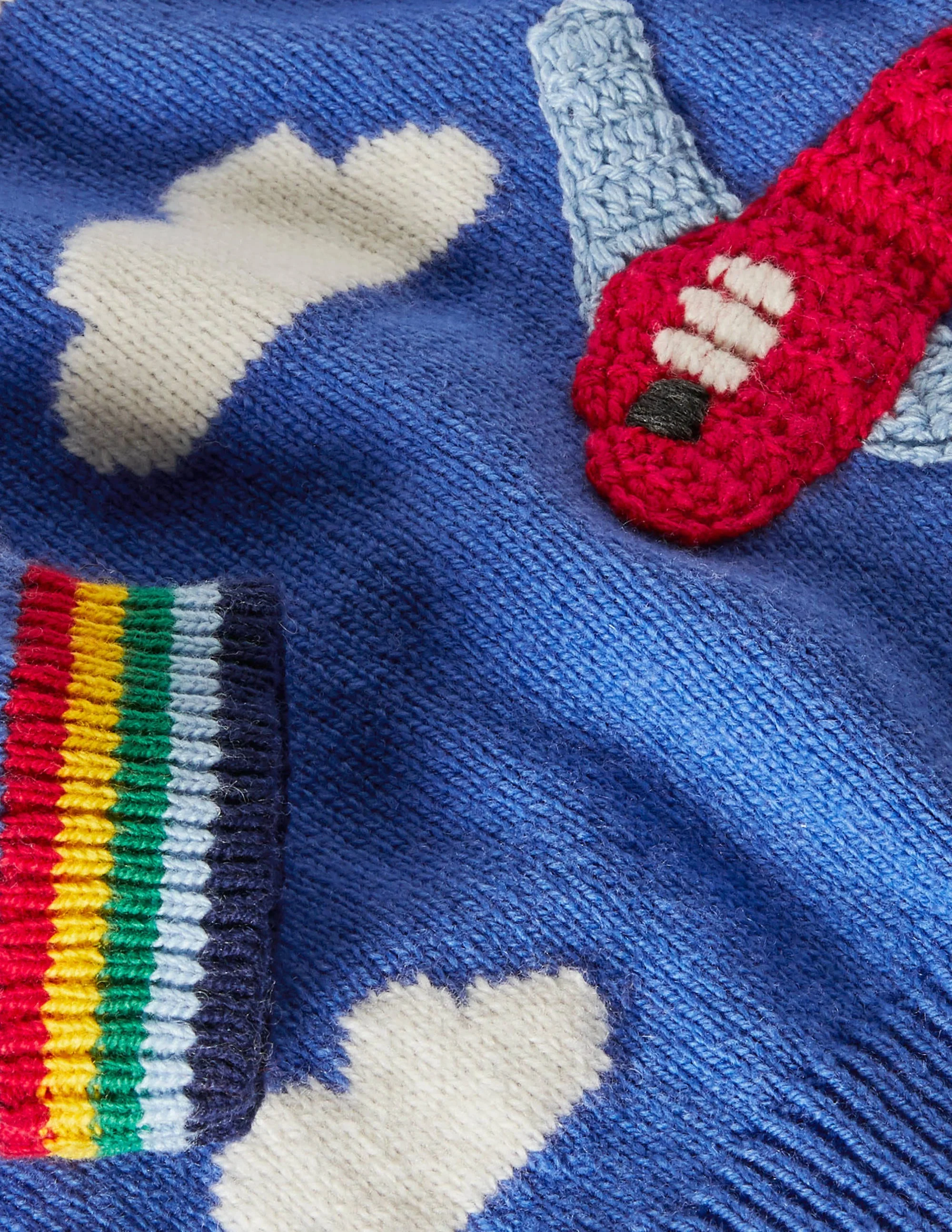 Fun Knitted Sweater-Elizabethan Blue Plane - Image 3