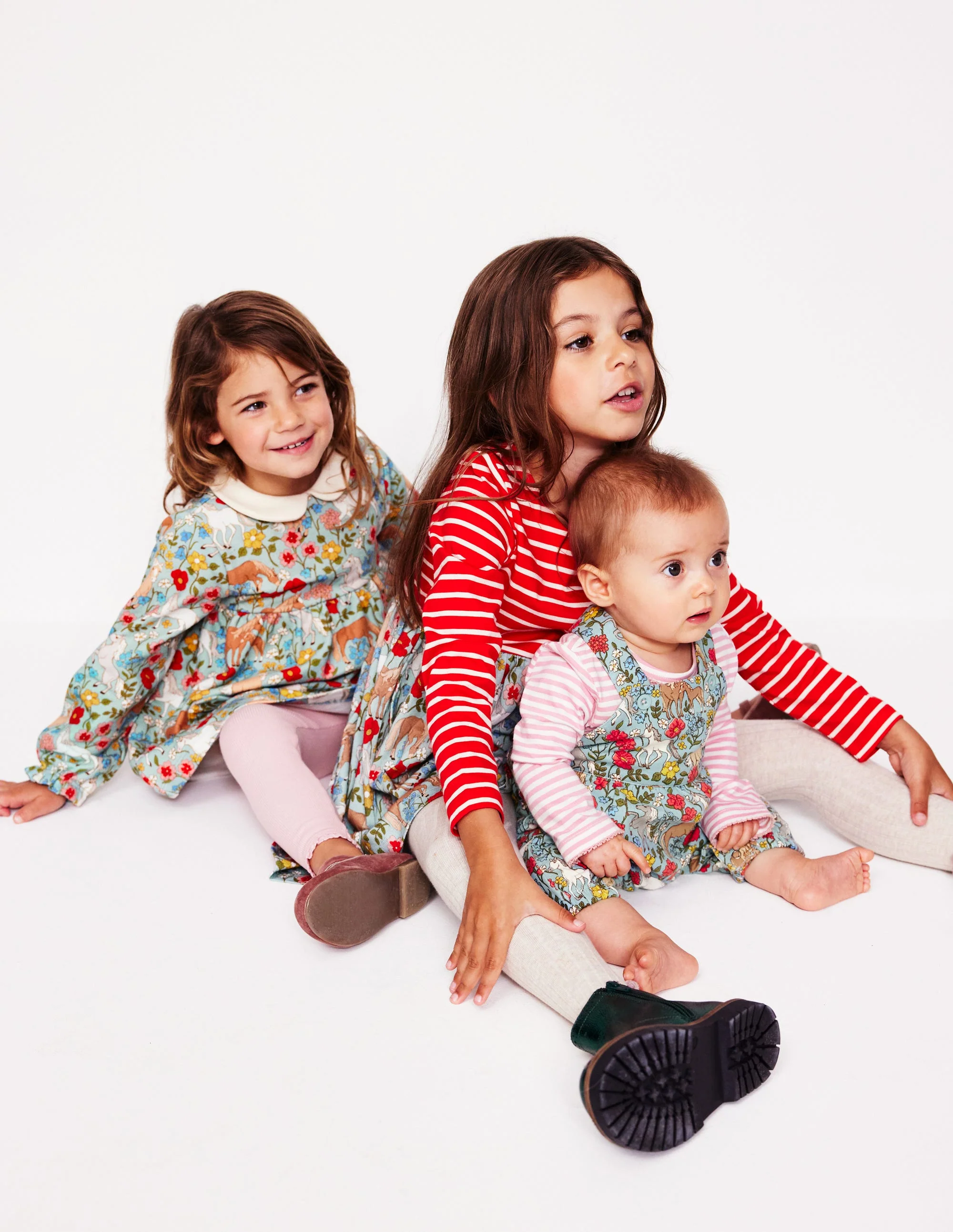 Jersey Overalls Set-Blue Pony Floral - Image 4