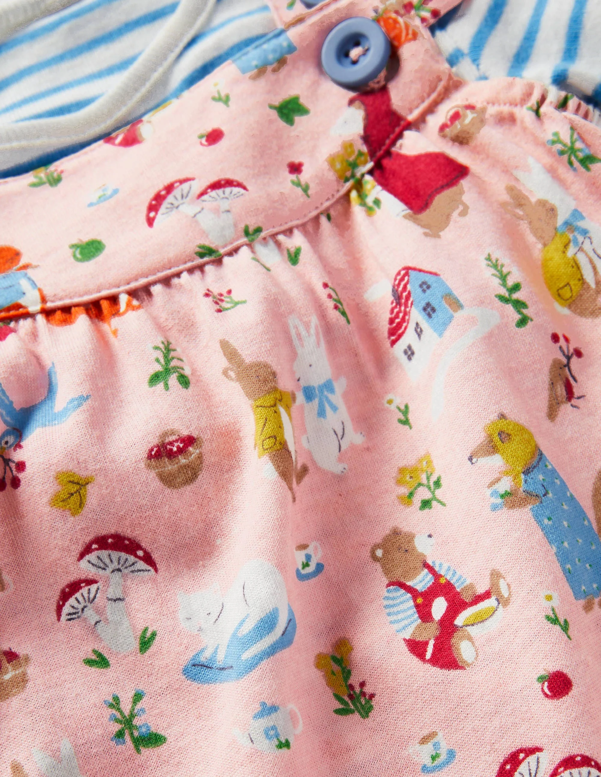 Jersey Overalls Set-Boto Pink Bedtime Stories - Image 3