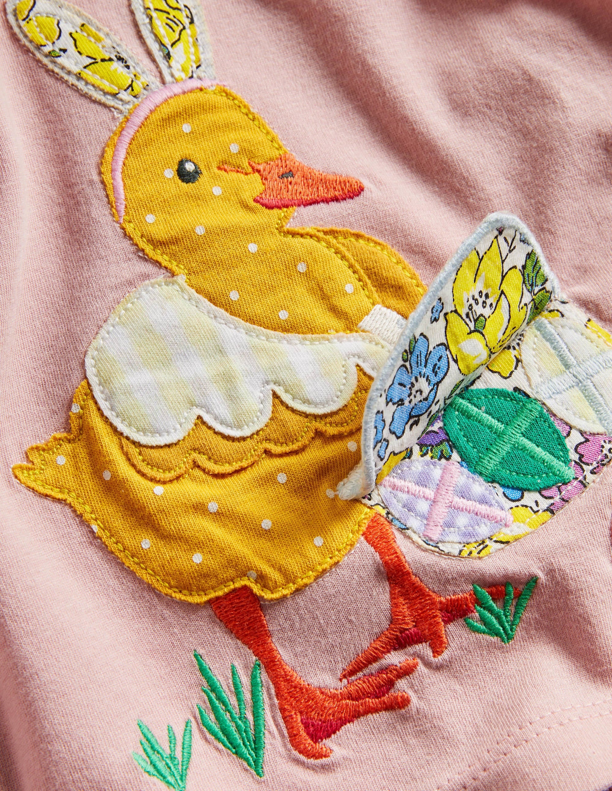 Lift-the-flap T-shirt-Pink Duck - Image 3