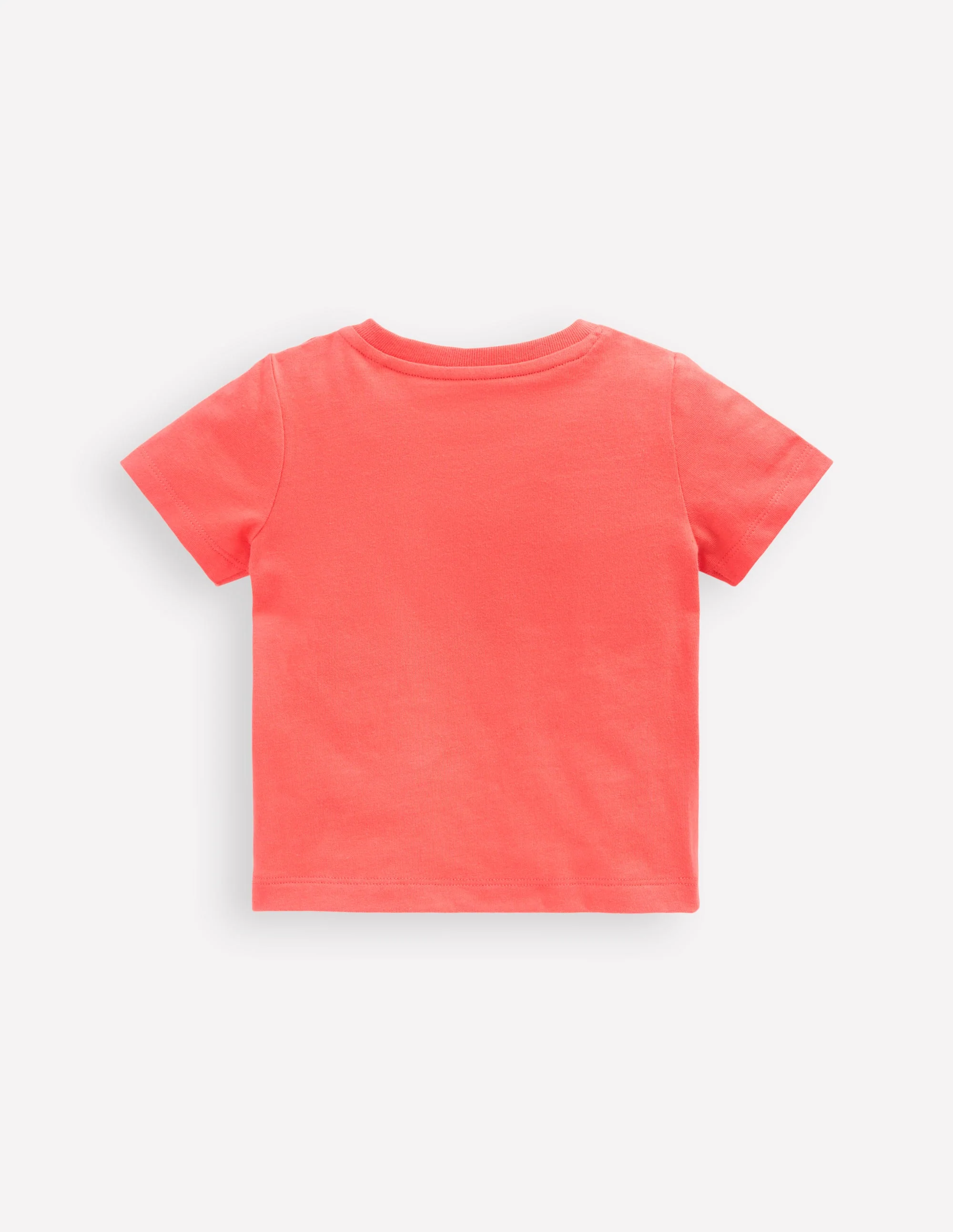 Logo Interest T-Shirt-Hot Coral Tiger - Image 4