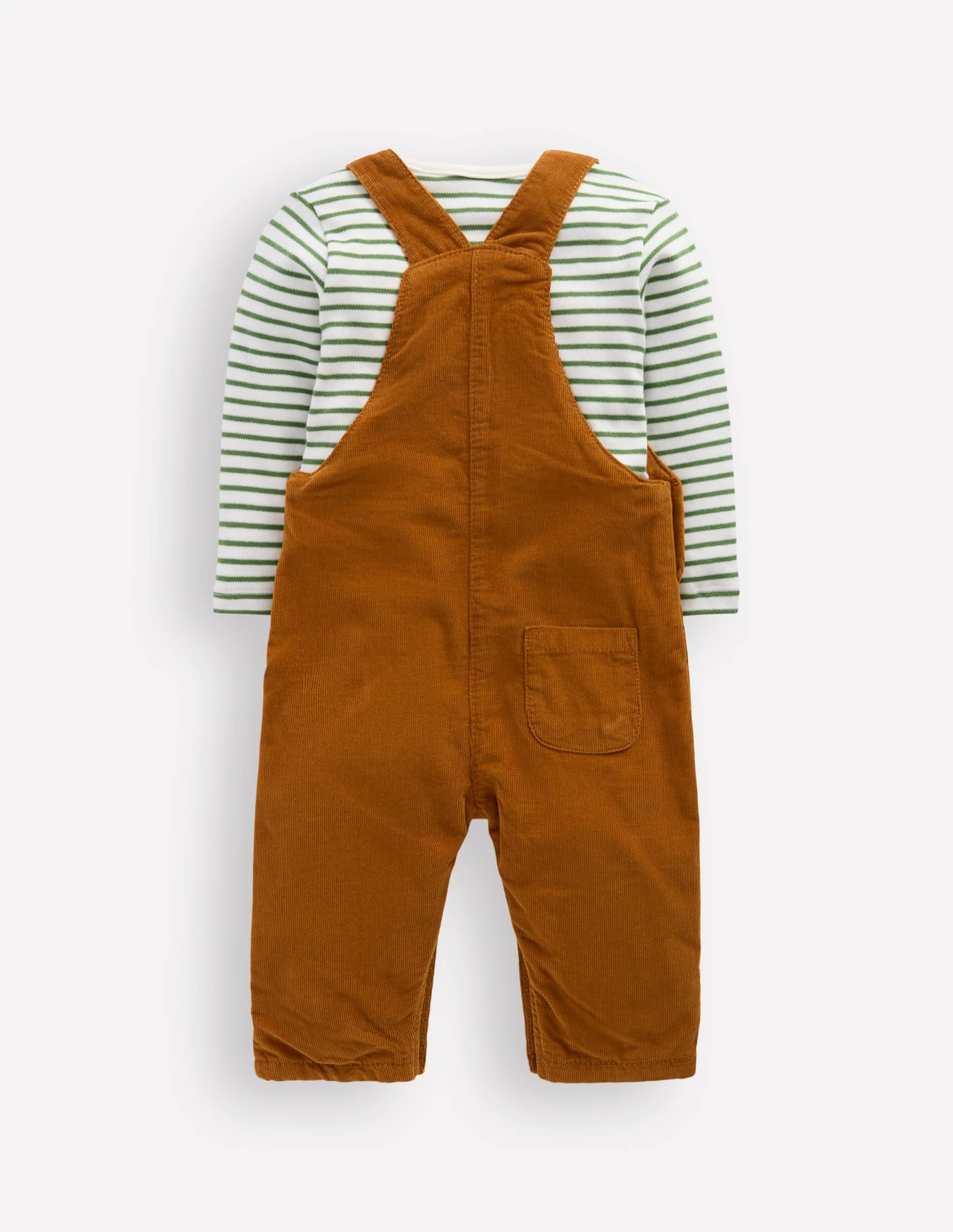 Novelty Cord Overalls Set-Brown Dog - Image 2