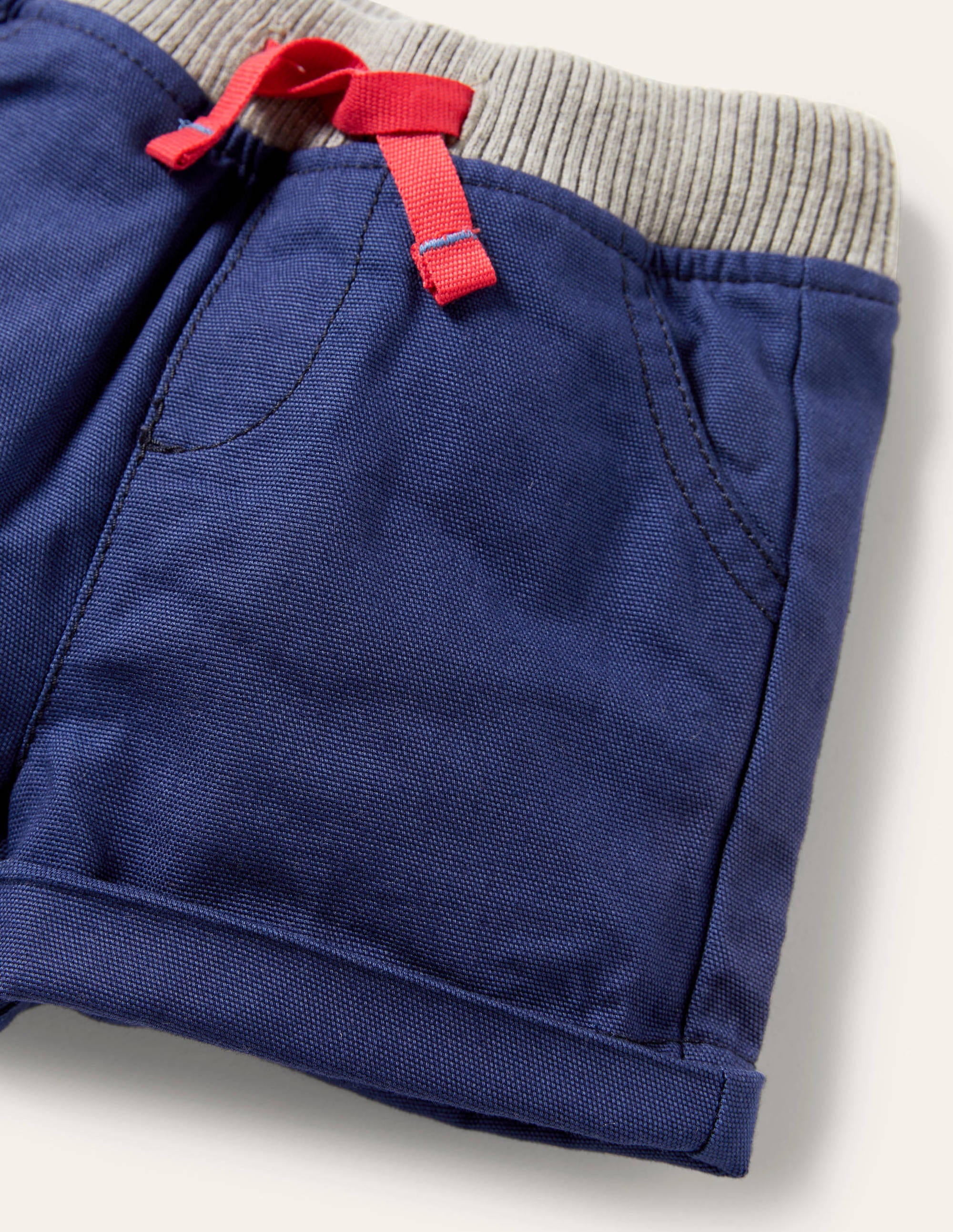Rib Waist Woven Shorts-Starboard - Image 4