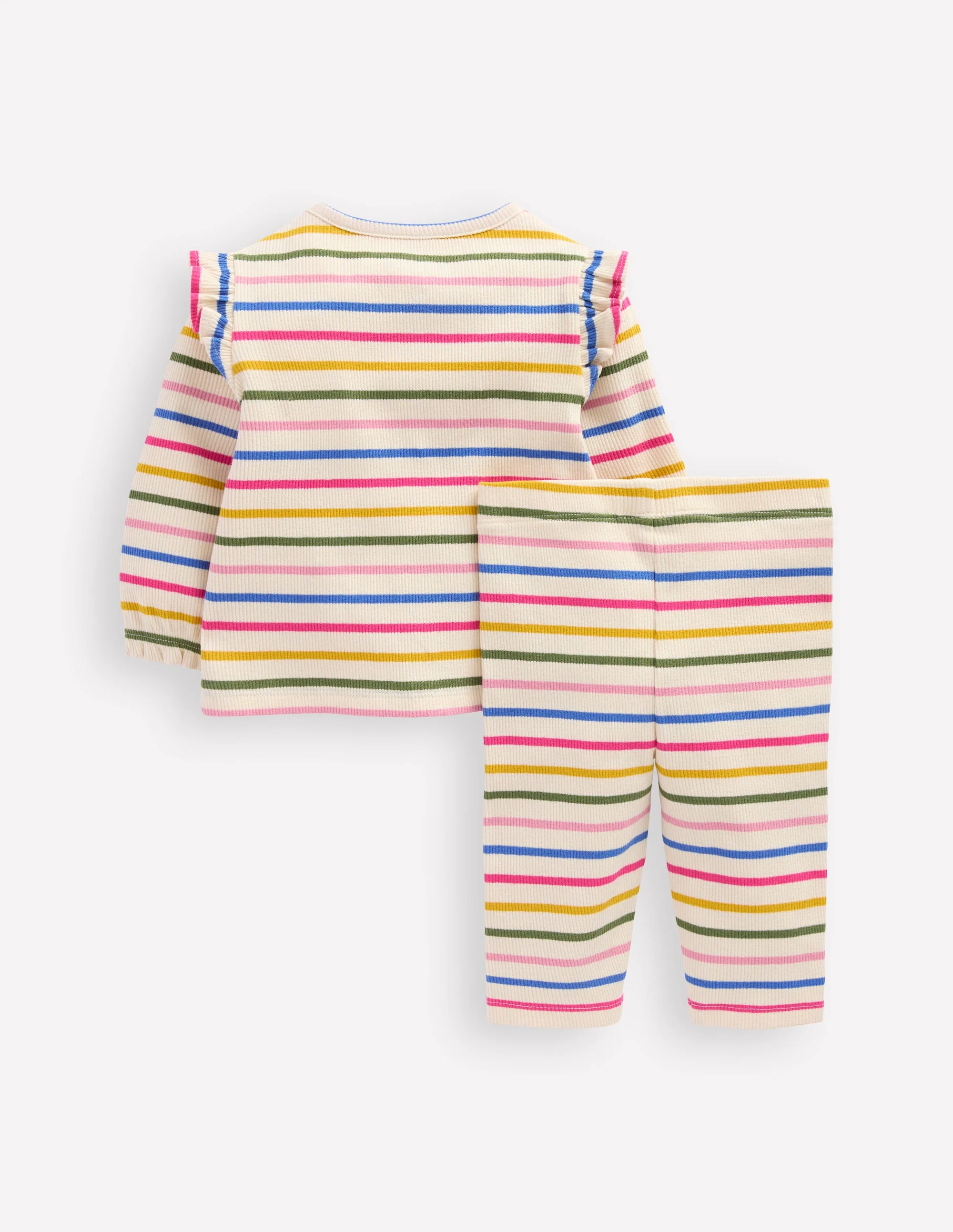 Ribbed Jersey Play Set-Multi Stripe - Image 3