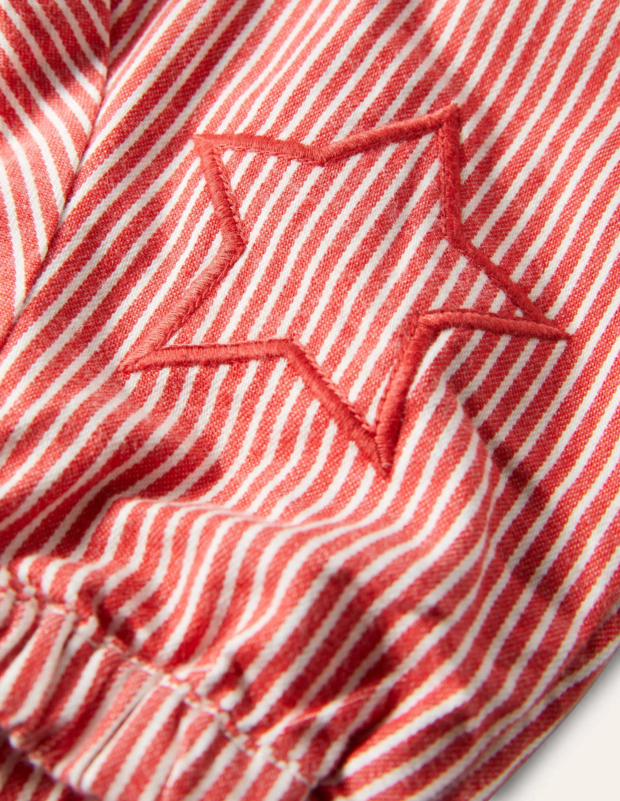 Stripy Pants-Ivory/Strawberry Tart Ticking - Image 3