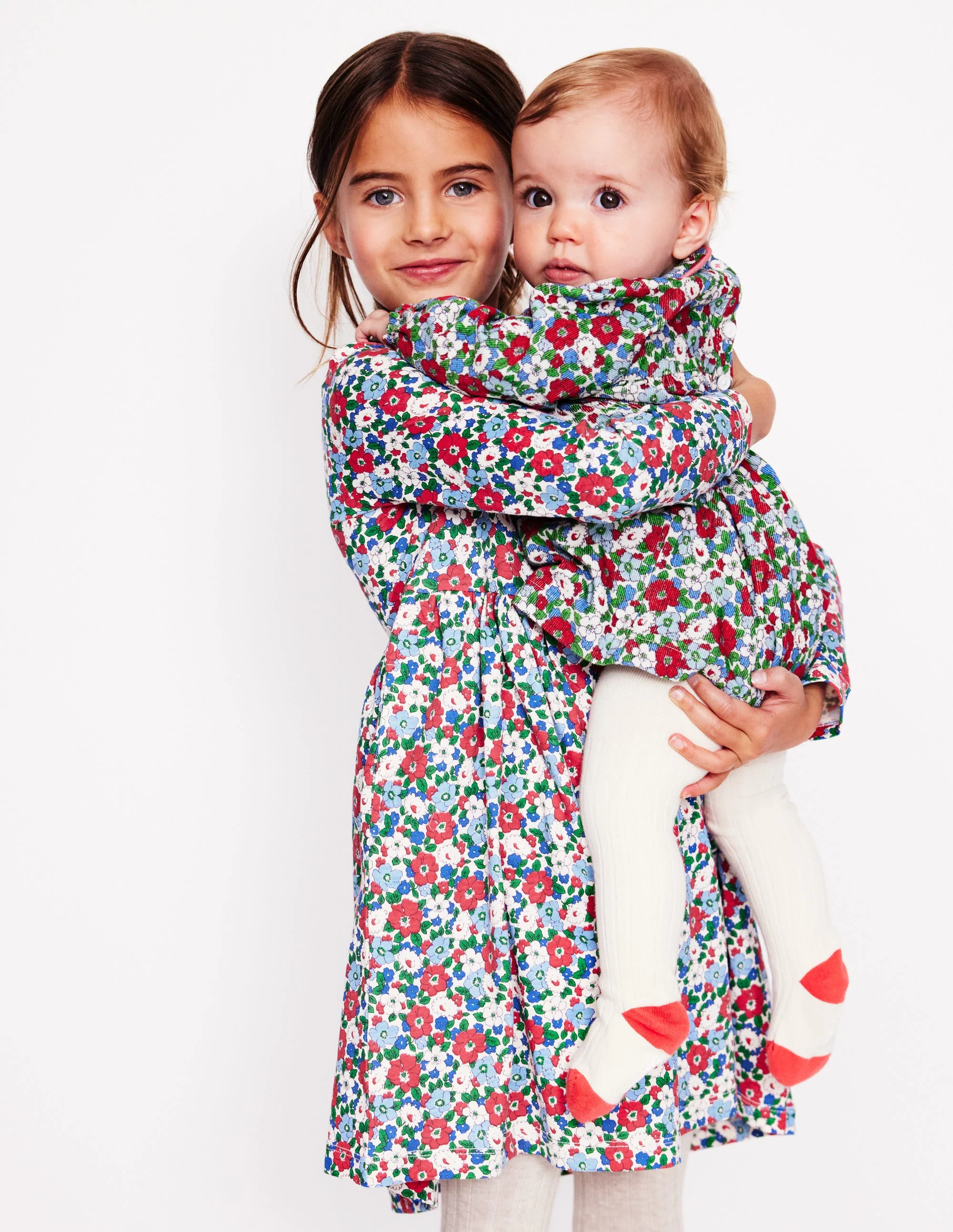 Woven Party Dress-Glacier Blue Floral - Image 4