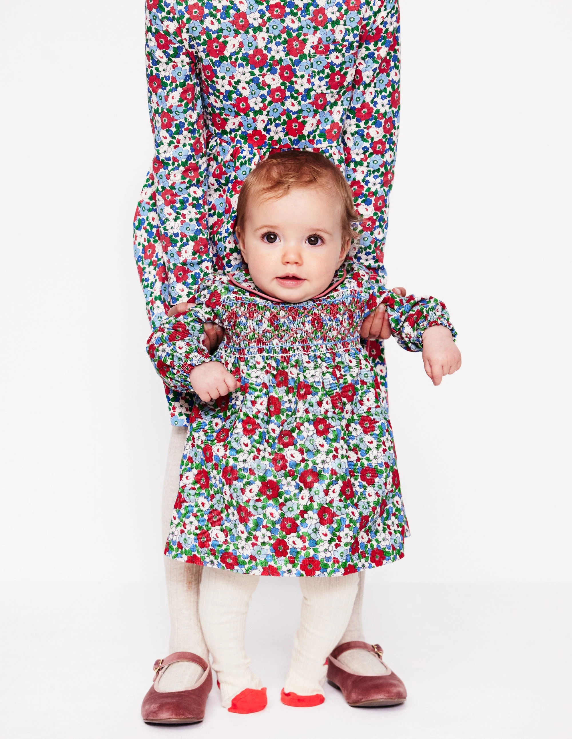 Woven Party Dress-Glacier Blue Floral - Image 5
