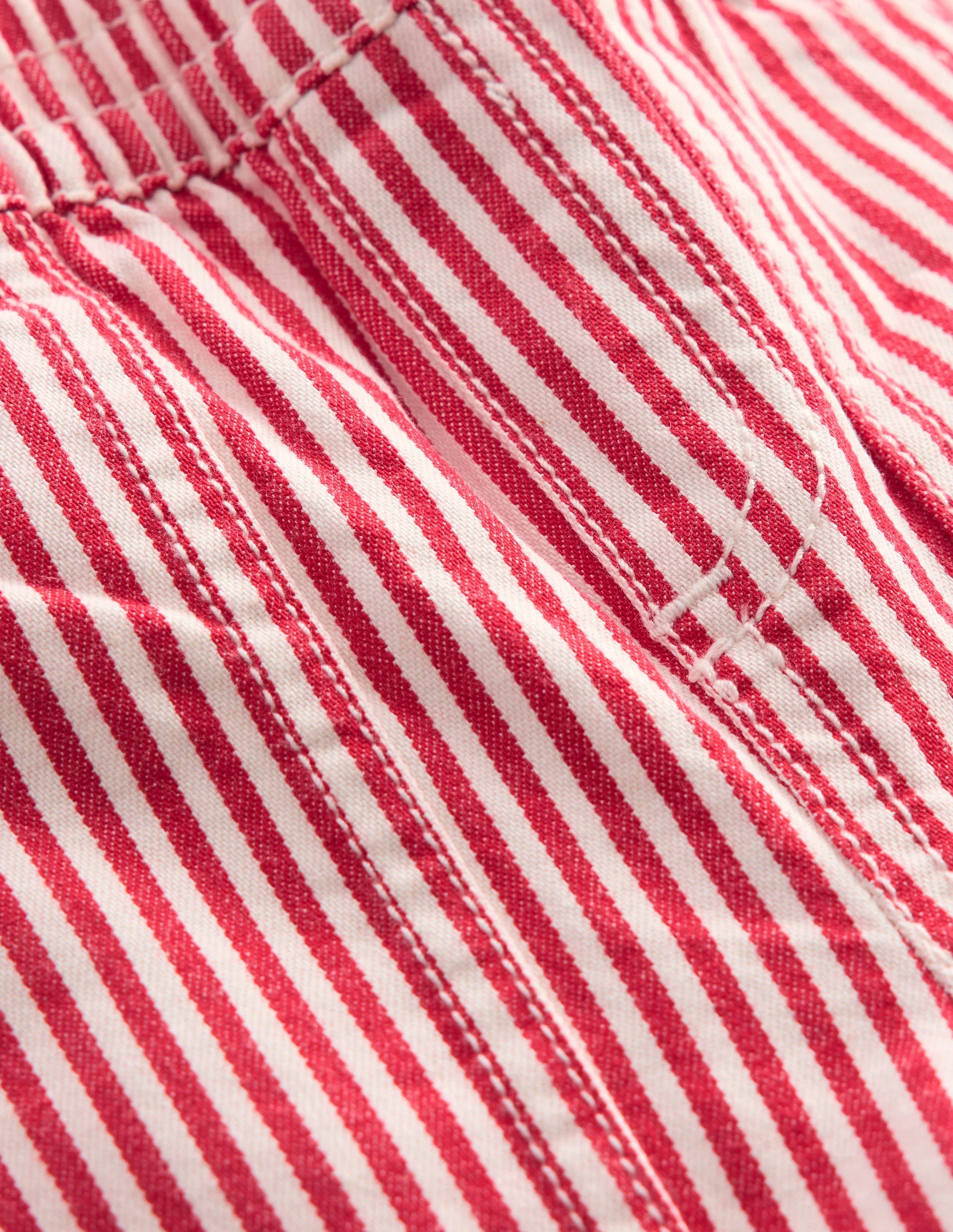 Woven Pull Ons-Soft Ivory/Poppy Red - Image 3
