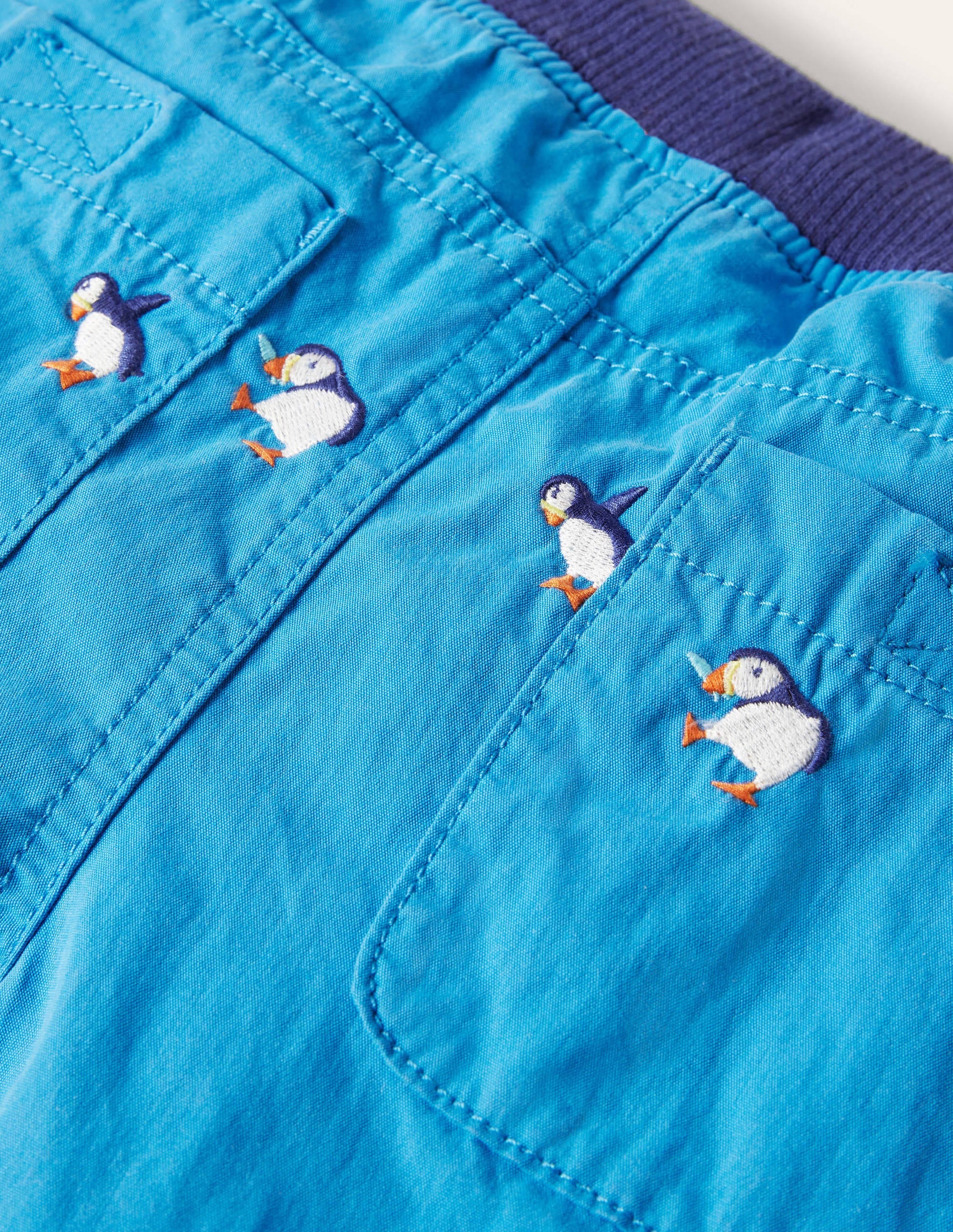 Adventure Shorts-Moroccan Blue Puffins - Image 3