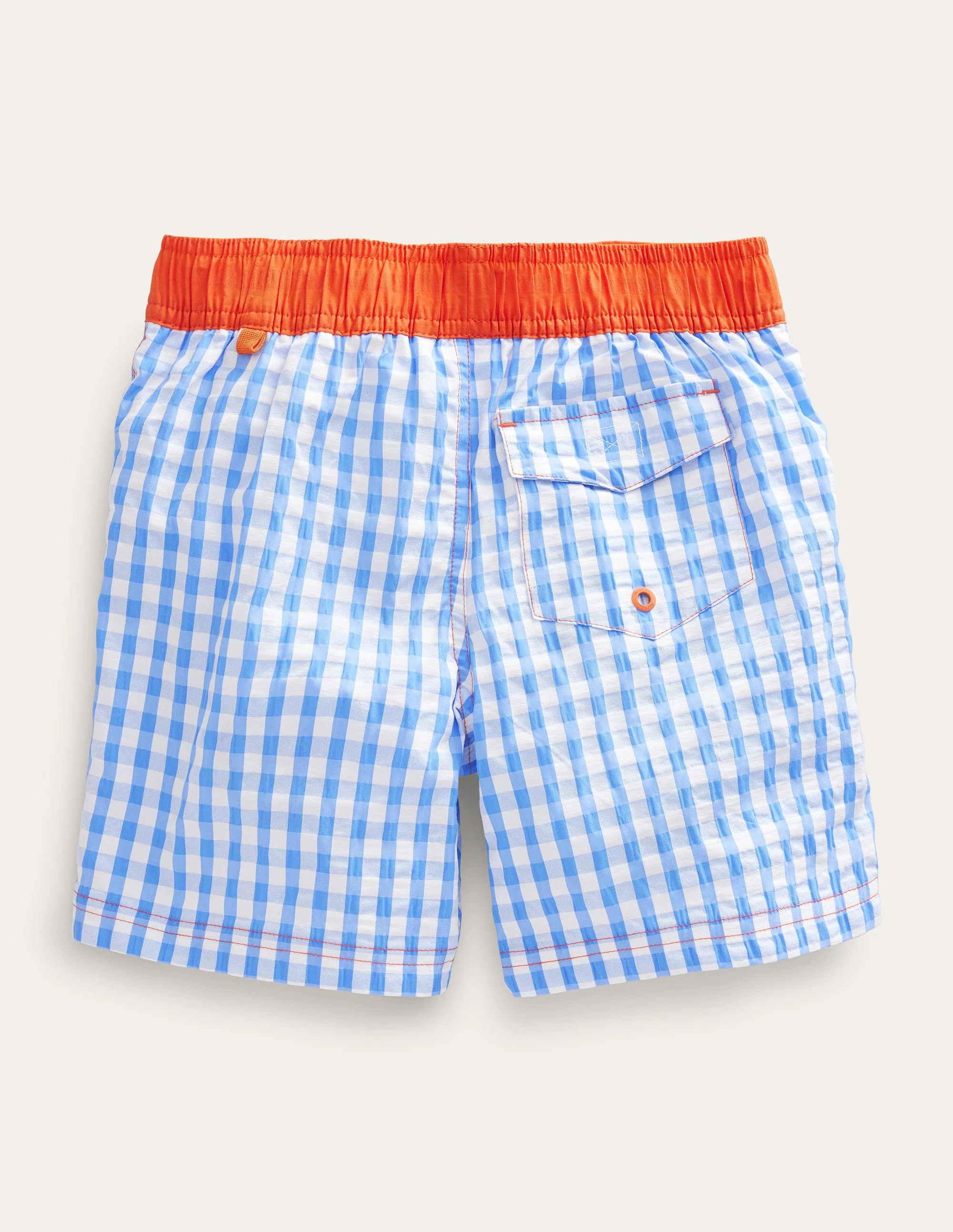Board Shorts-Cabana Blue, Gingham Check - Image 2
