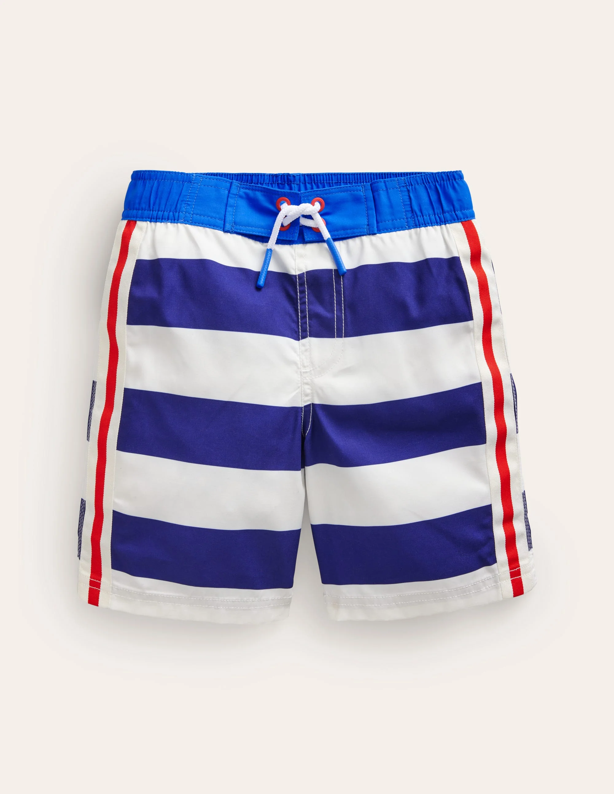 Board Shorts-College Navy /Ivory Stripe - Image 2