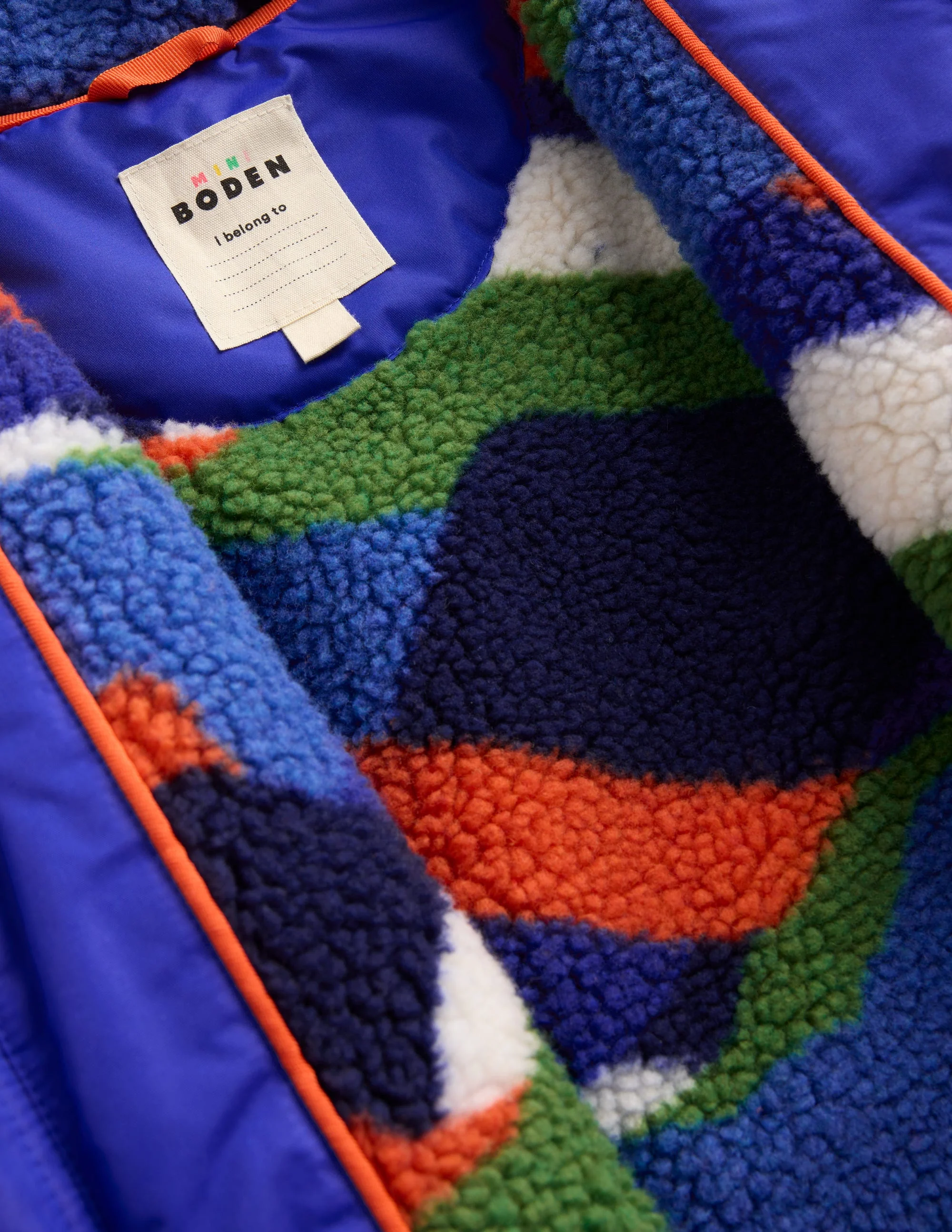 Borg Lined Anorak-Blue - Image 5