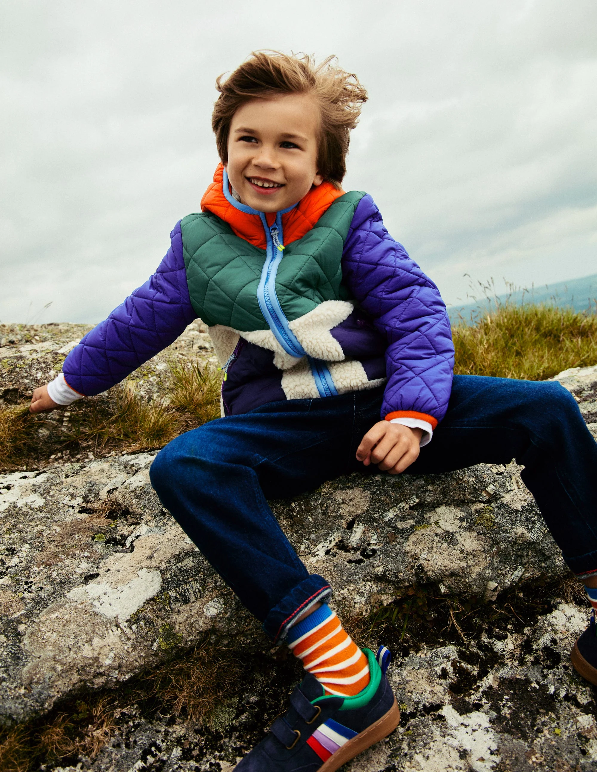 Borg Mix Jacket-Multi - Image 6