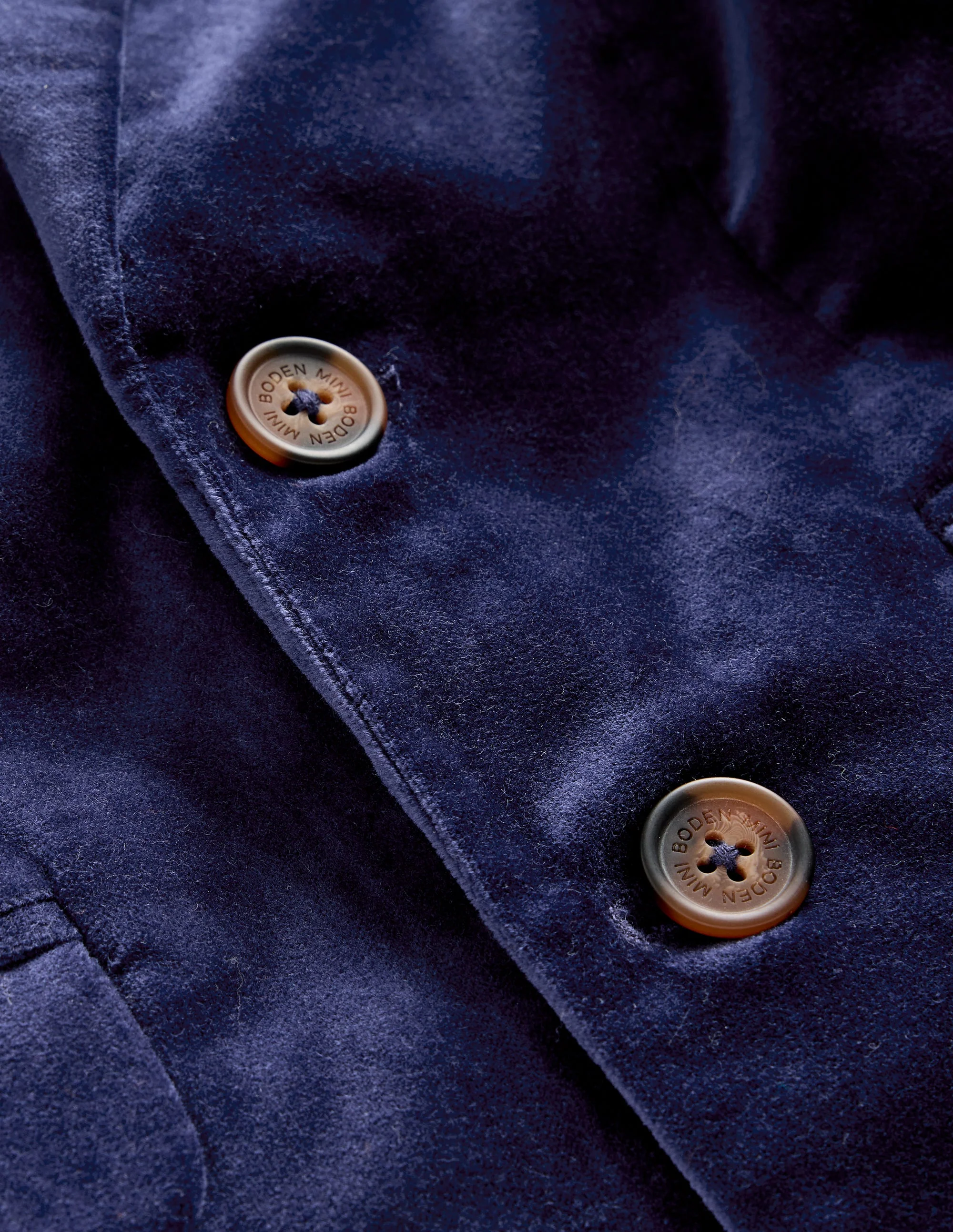 Classic Velvet Blazer-College Navy Velvet - Image 3