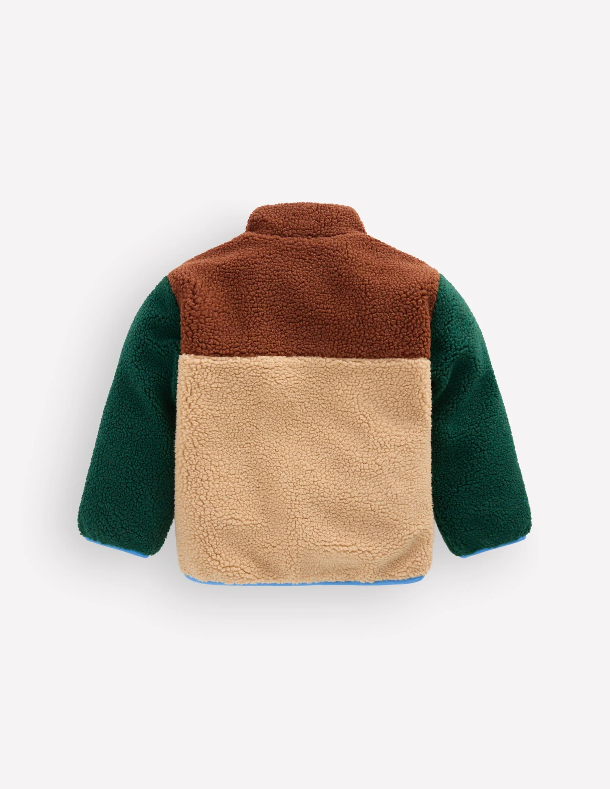 Cosy Borg Mix Jacket-Borg Colourblock - Image 2