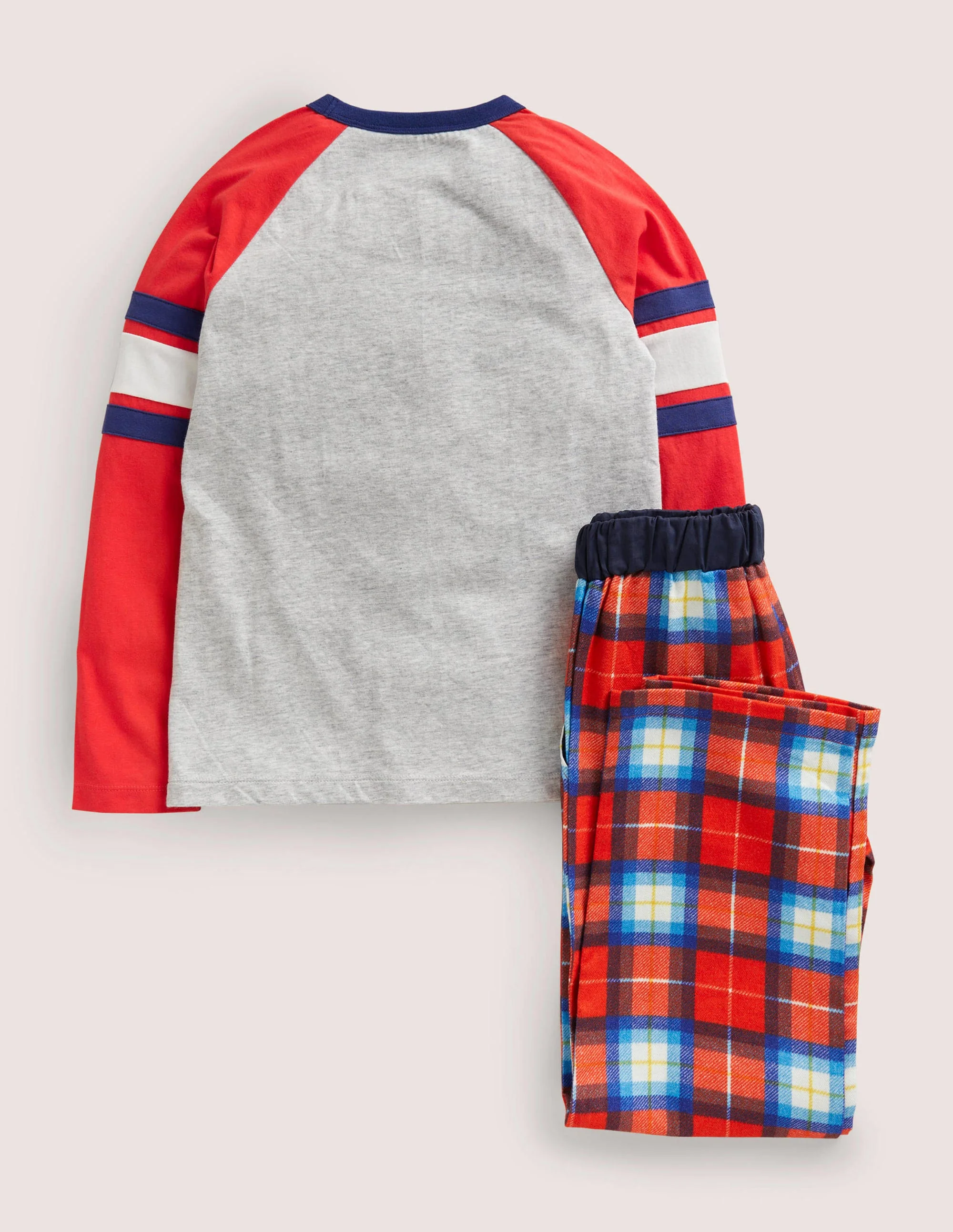 Cosy Brushed Pajama Set-Rockabilly Red Check - Image 2