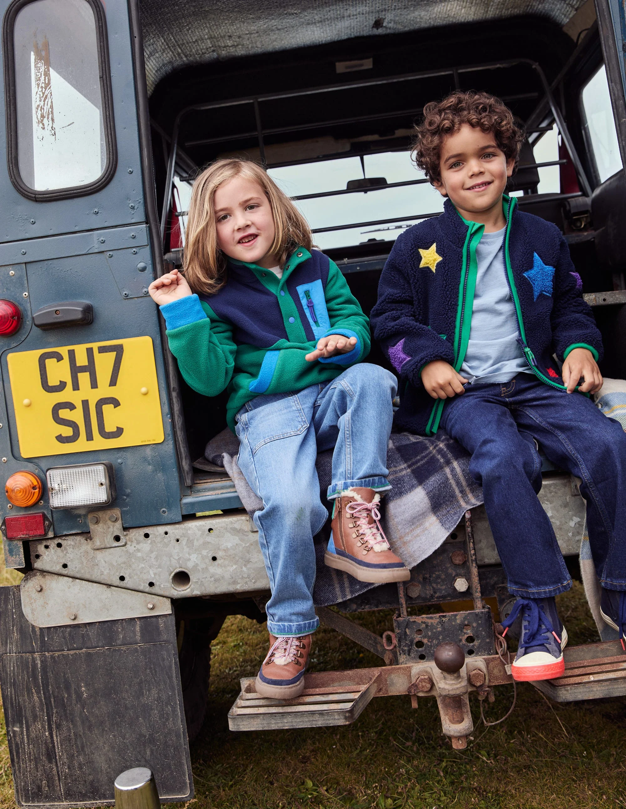 Cosy Fleece Pop Over-Jewel Green Colourblock - Image 4