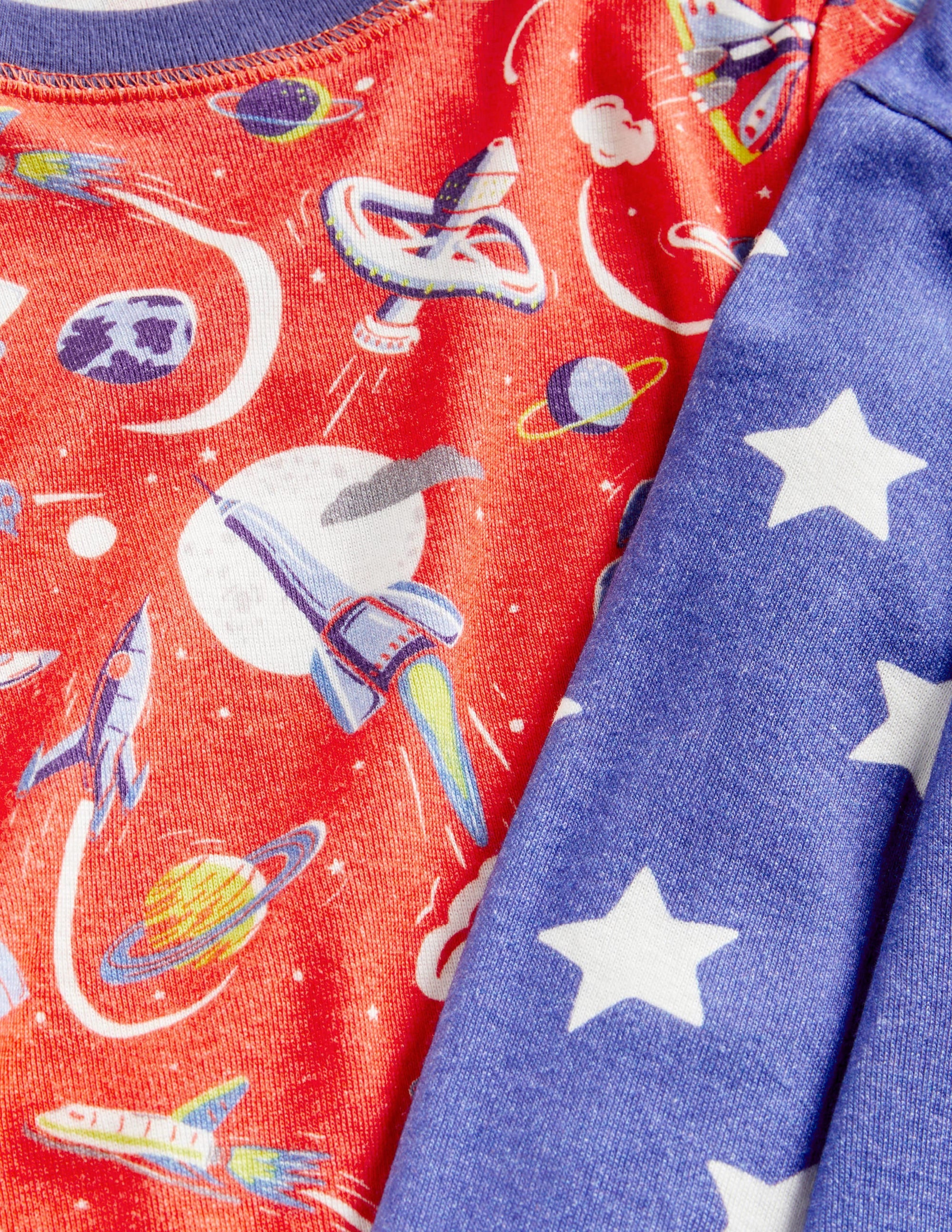 Cosy Twin Pack Long Pajamas-Cherry Tomato Space - Image 3