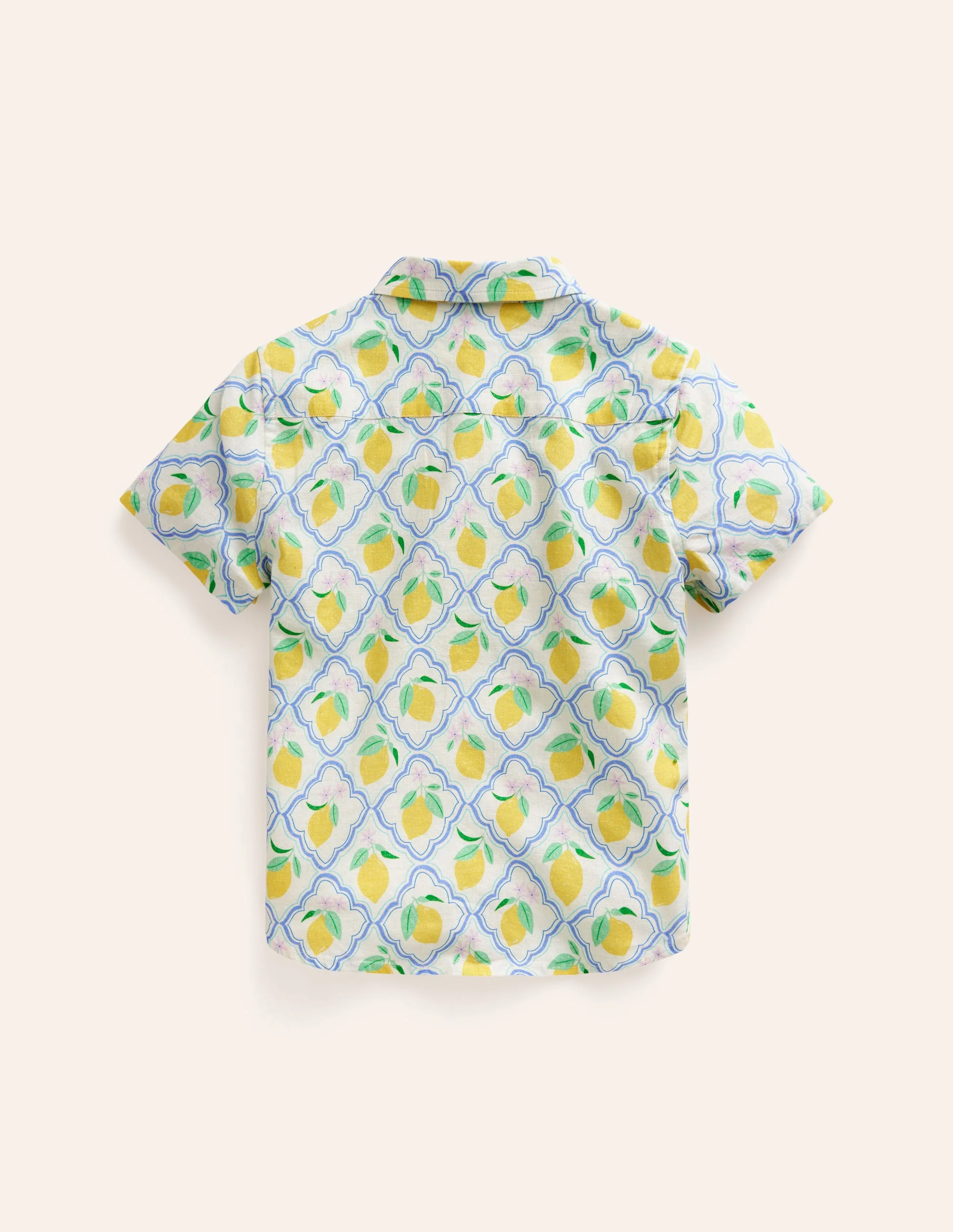 Cotton Linen Shirt-Yellow Lemon Gove - Image 6
