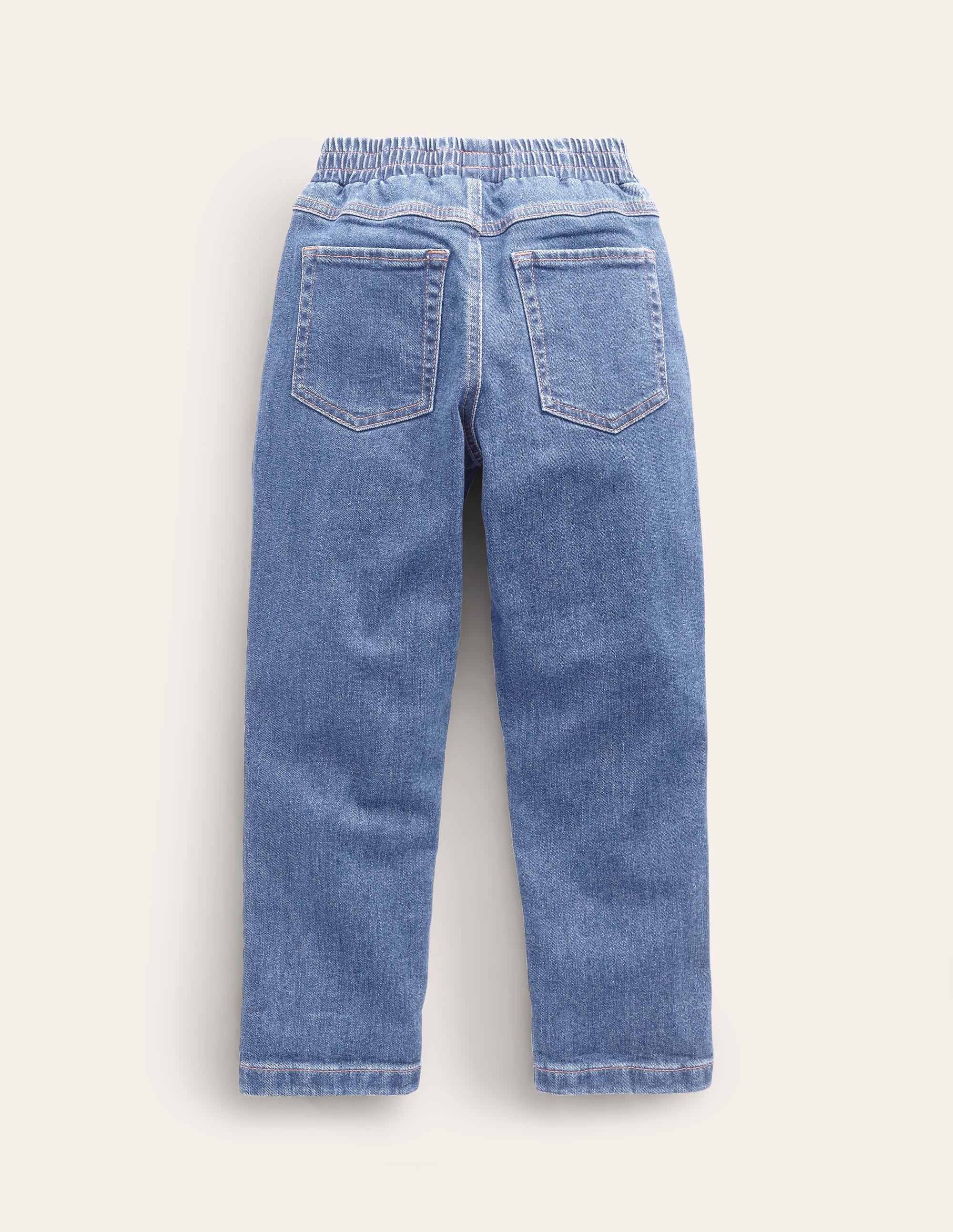 Denim Pull On Jeans-Mid Wash - Image 2