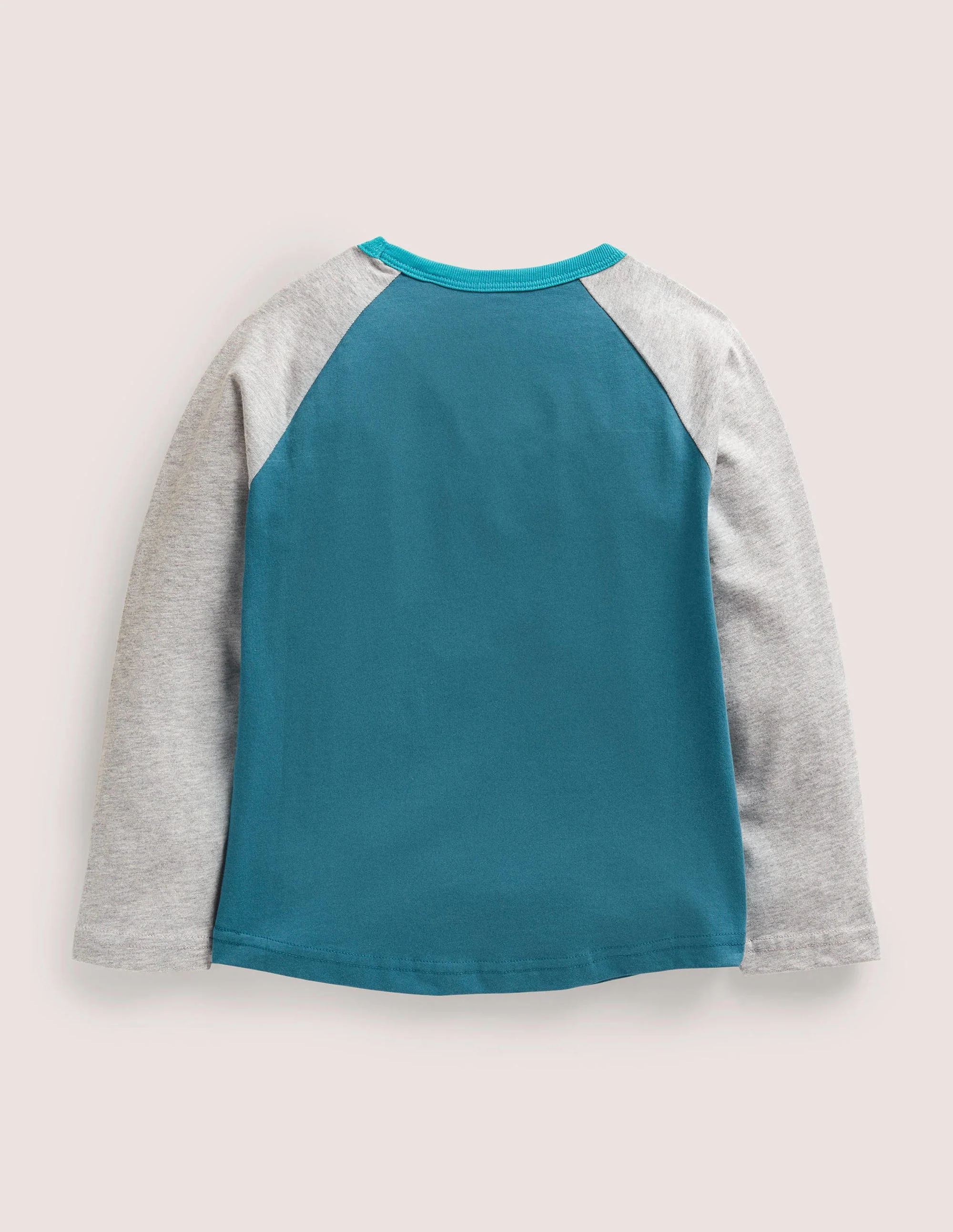 Educational GITD Logo T-shirt-Grey Marl and New Bright Blue - Image 2