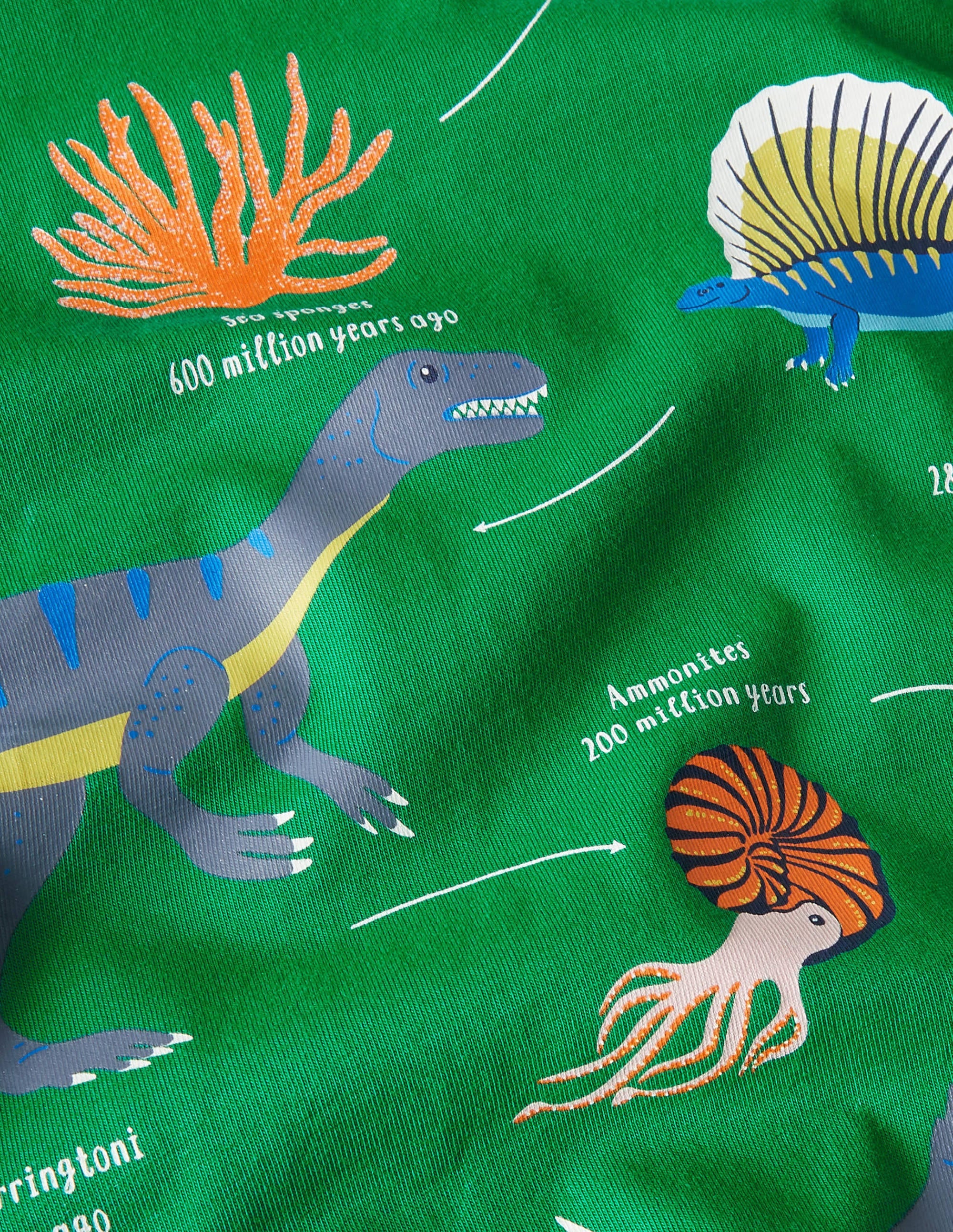 Educational Graphic T-shirt-Highland Green Dinosaurs - Image 3