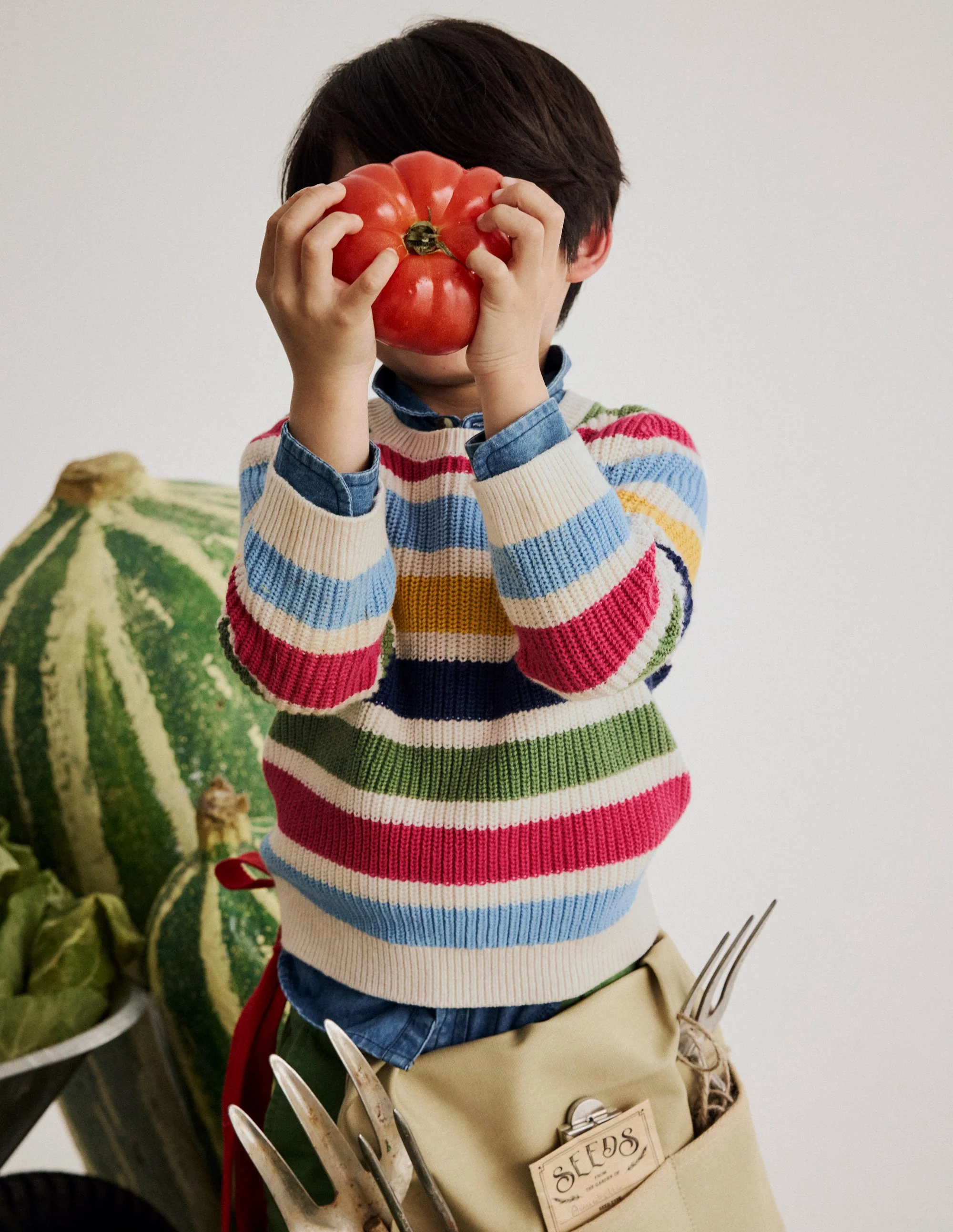 Everyday Cotton Sweater-Multi Stripe - Image 4