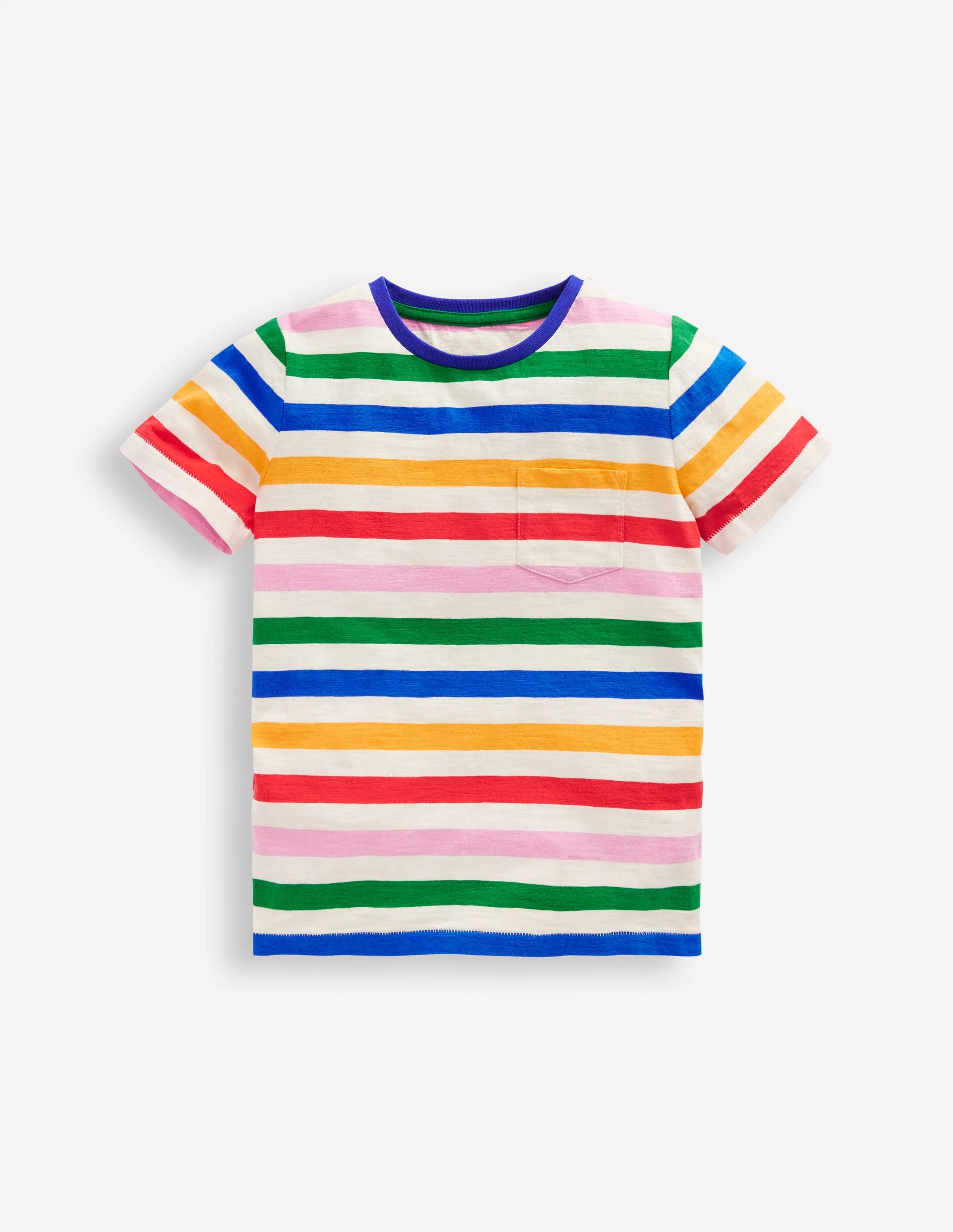 Everyday Short Sleeve T-Shirt-Rainbow Stripe
