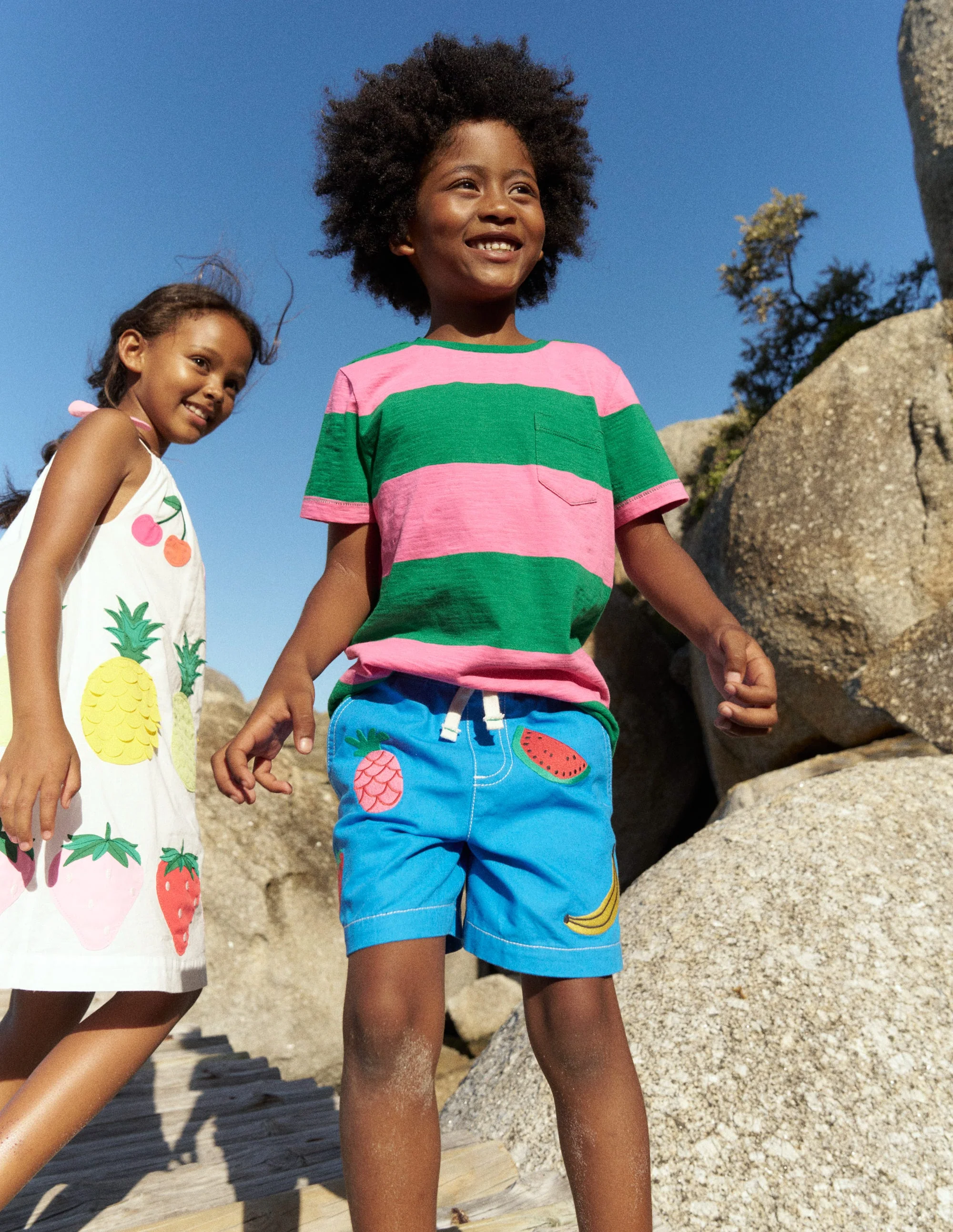 Everyday Short Sleeve T-Shirt-Sorbet Pink/ Rich Emerald - Image 4
