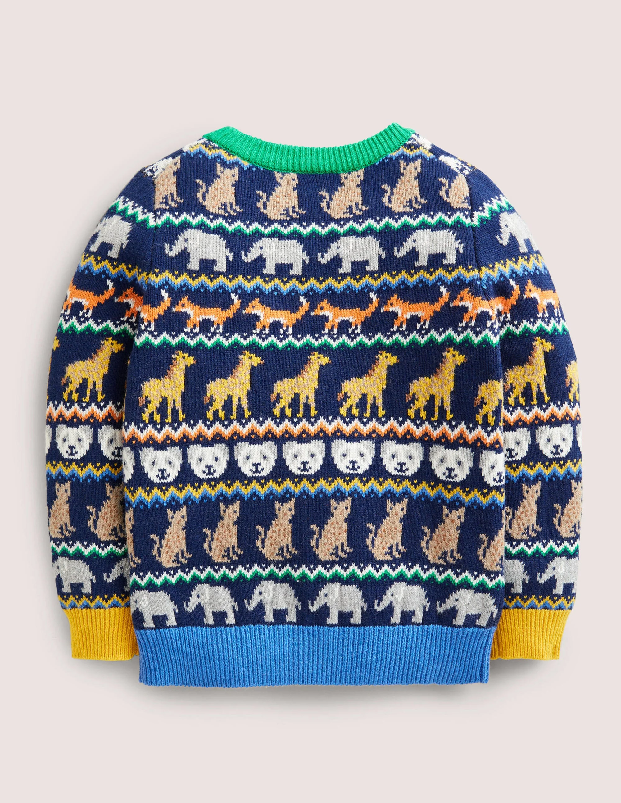 Fair Isle Sweater-College Navy Global Fair Isle - Image 2
