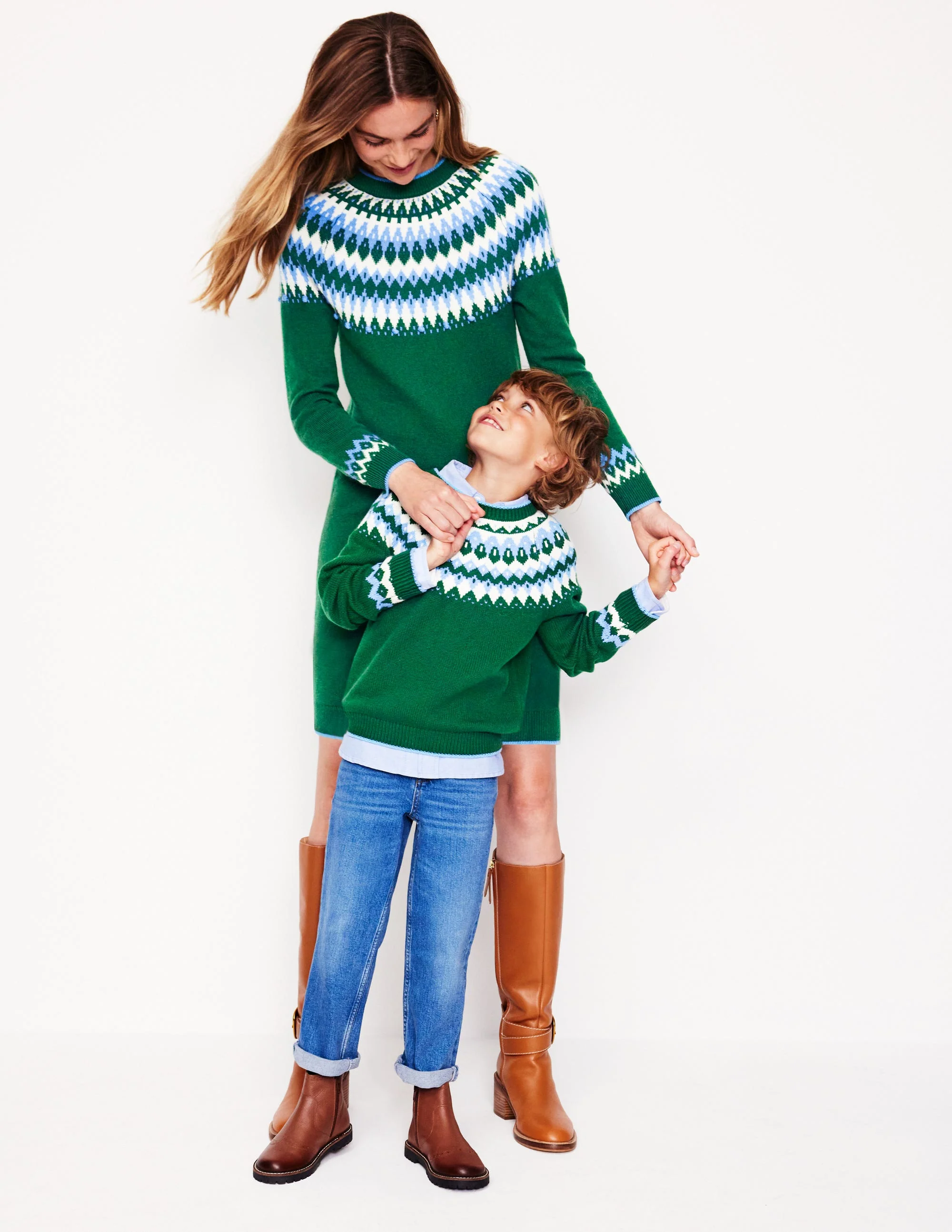 Fair Isle Sweater-Ivy Green - Image 9