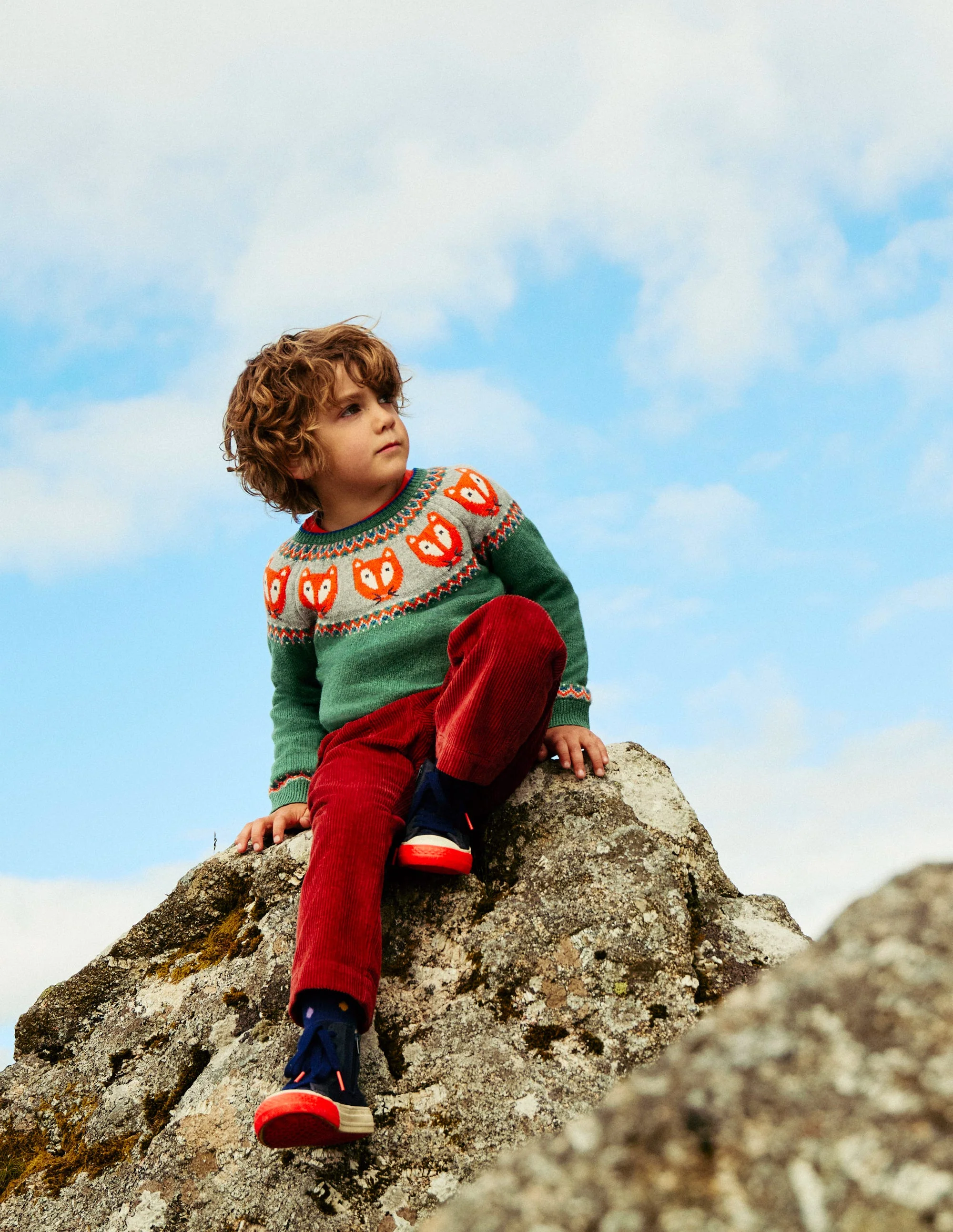 Fair Isle Sweater-Spruce Green Marl - Image 4