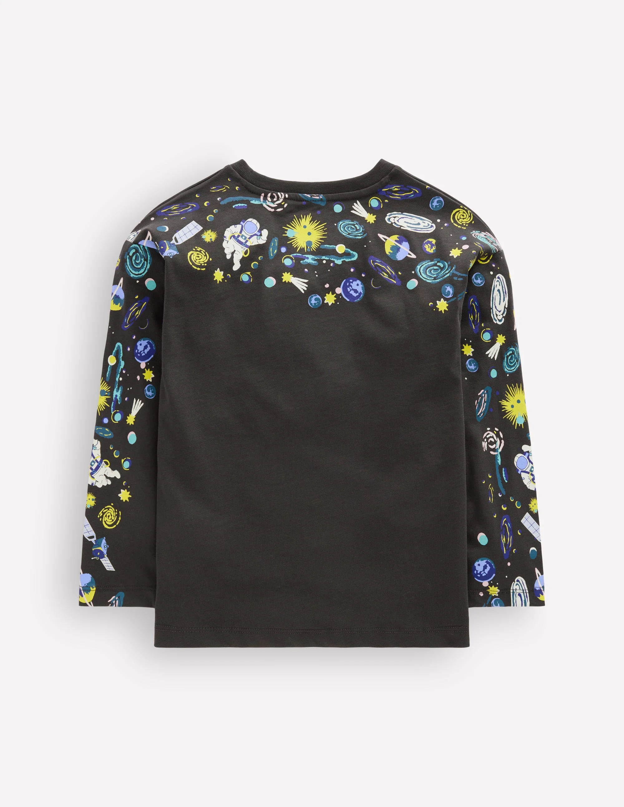 Front and Back Glow T-shirt-Shadow Grey Space - Image 2