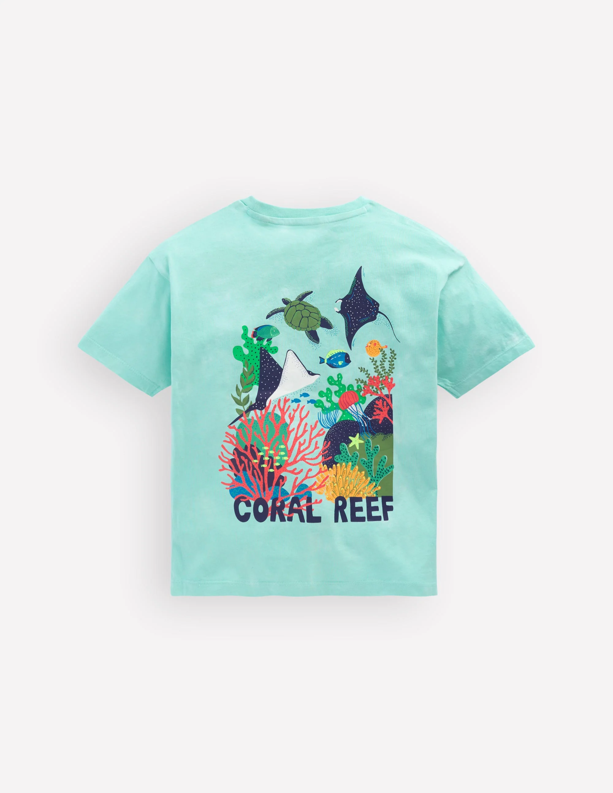 Front & Back Graphic T-shirt-Tie Dye Coral Reef - Image 5