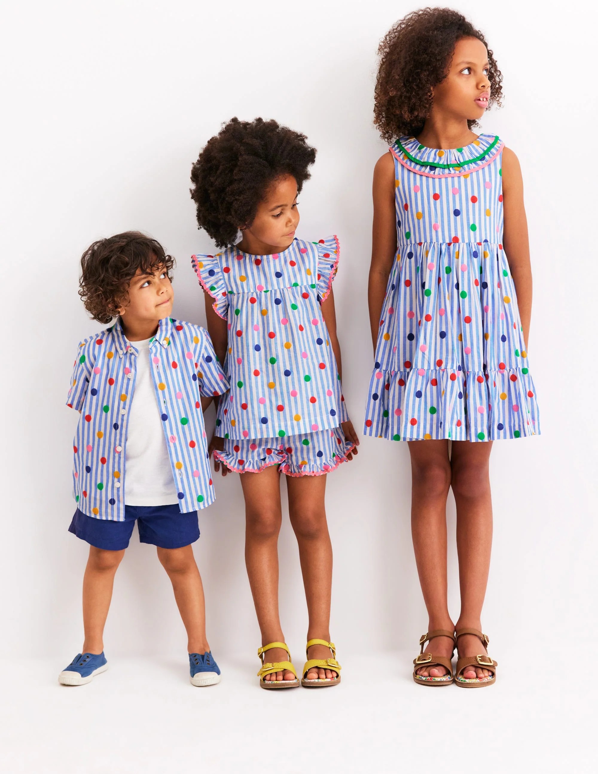 Fun Cotton Shirt-Peacock Plume Blue Spot - Image 5