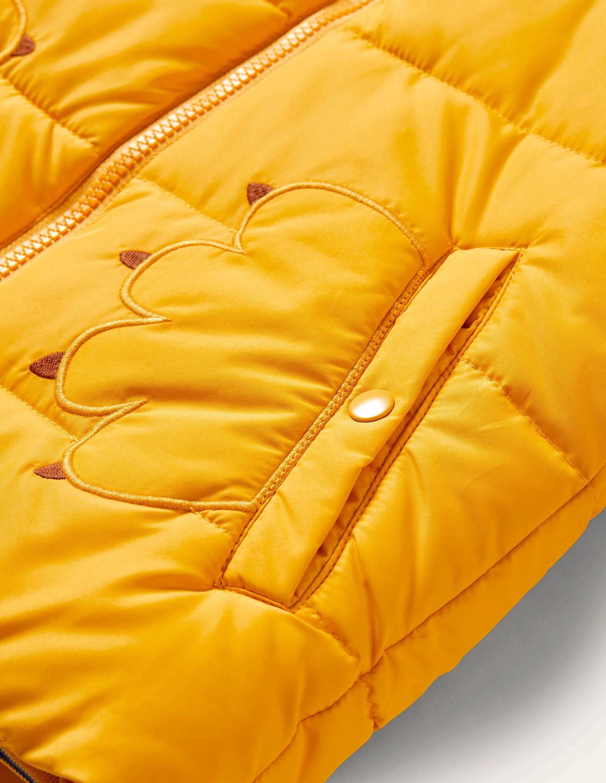 Fun Lion Padded Jacket-Honeycomb Yellow Lion - Image 3