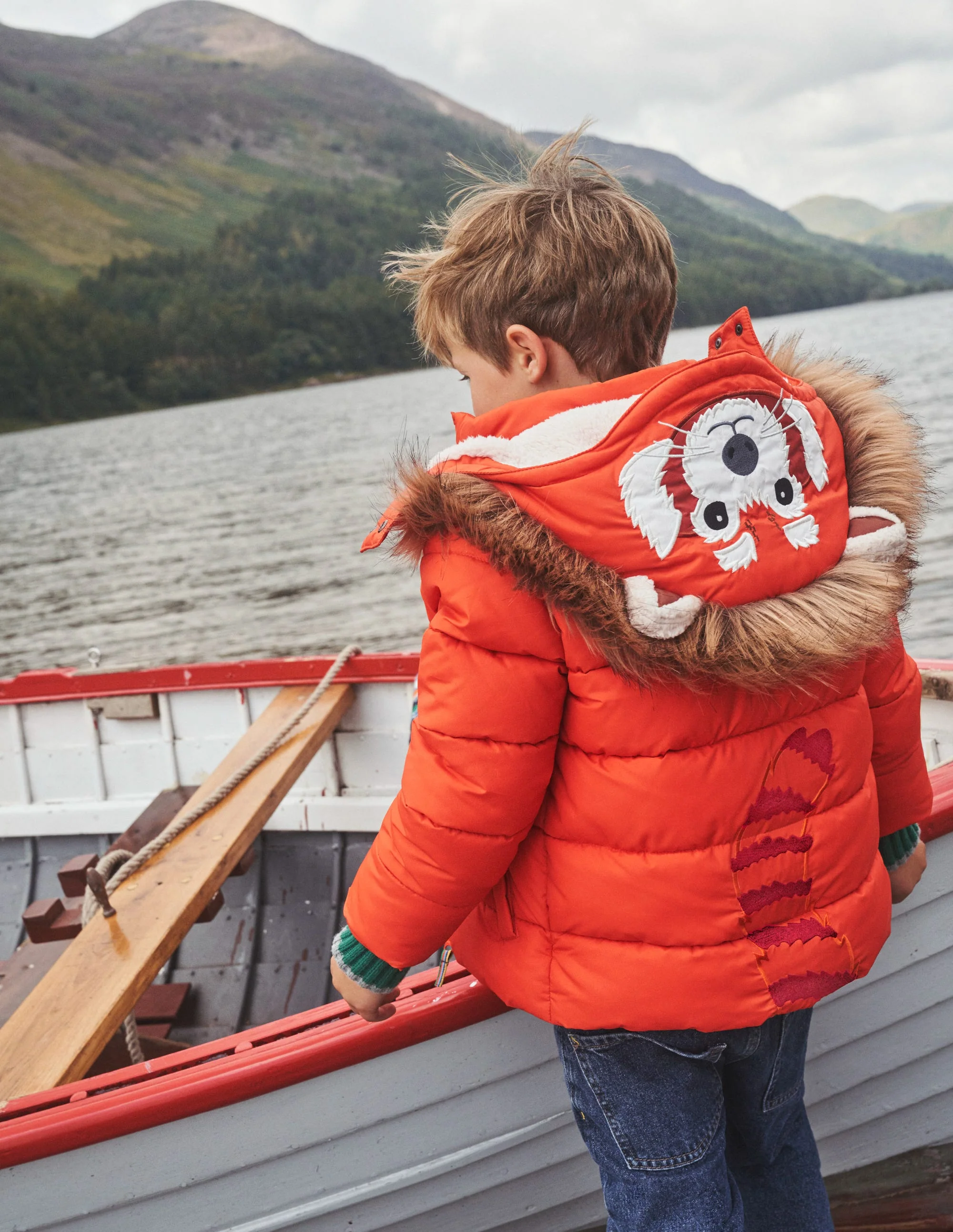 Fun Padded Jacket-Autumn Maple Orange - Image 6