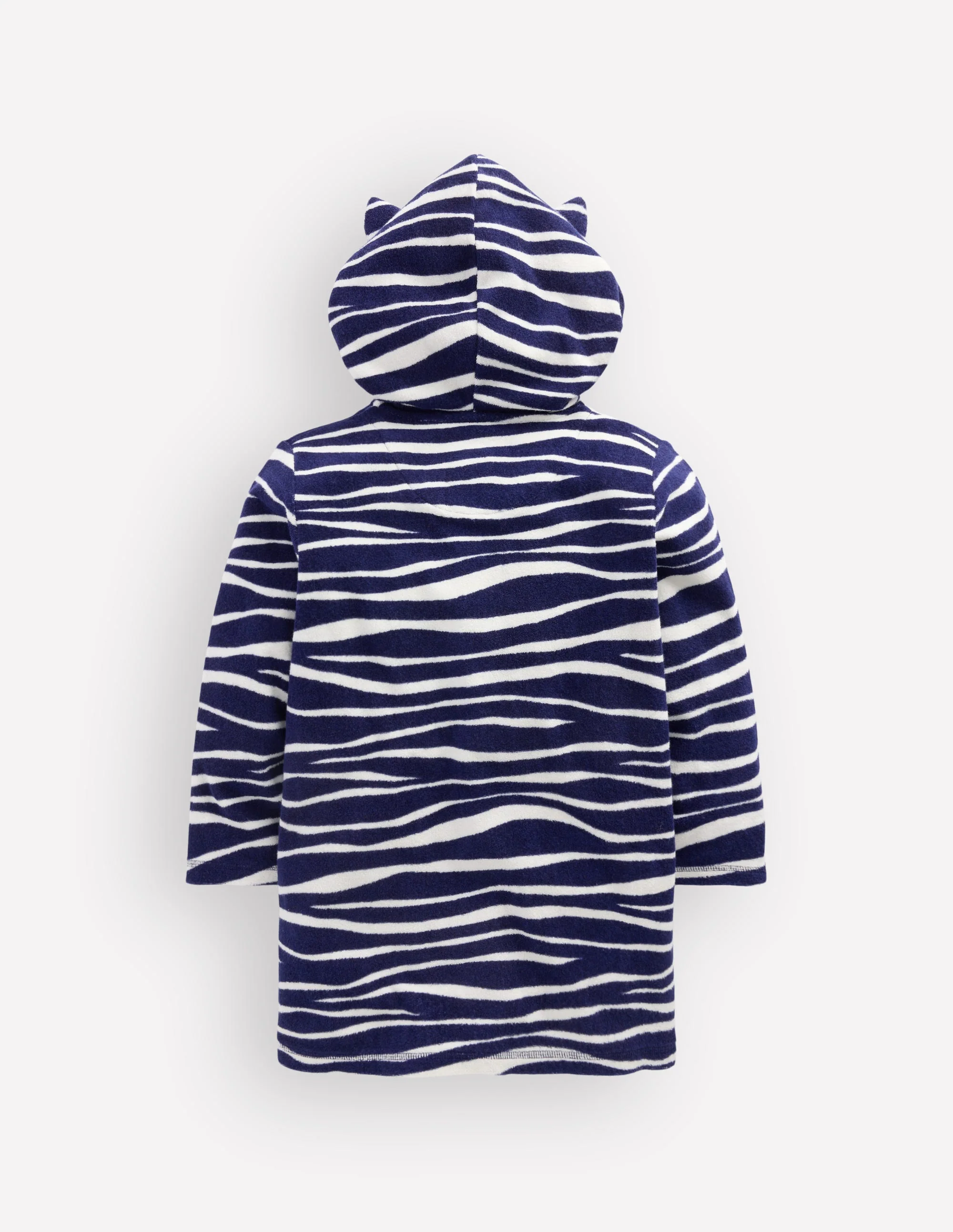 Fun Towelling Zip-up Throw On-Zebra - Image 4
