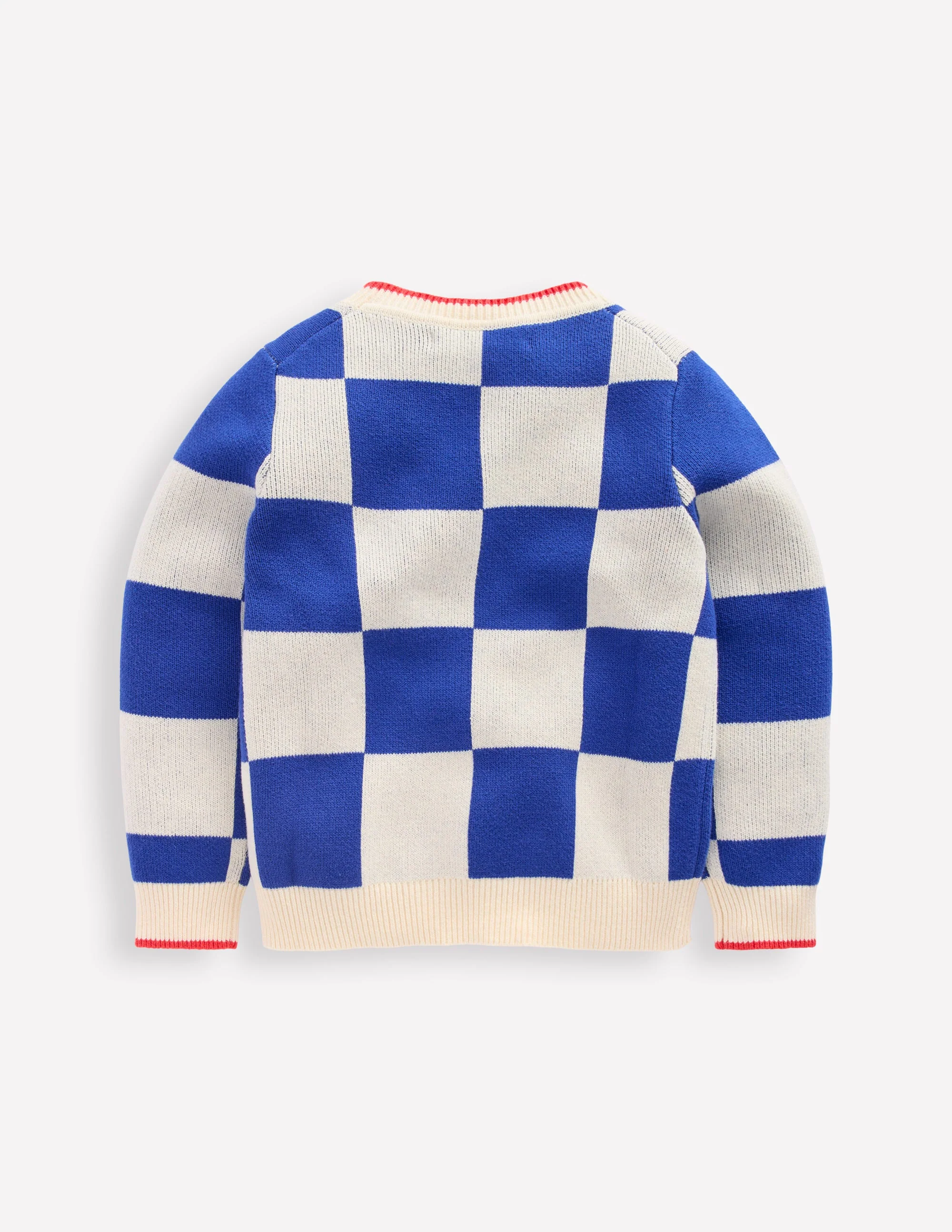 Graphic Sweater-Surf the Web Checkerboard - Image 5