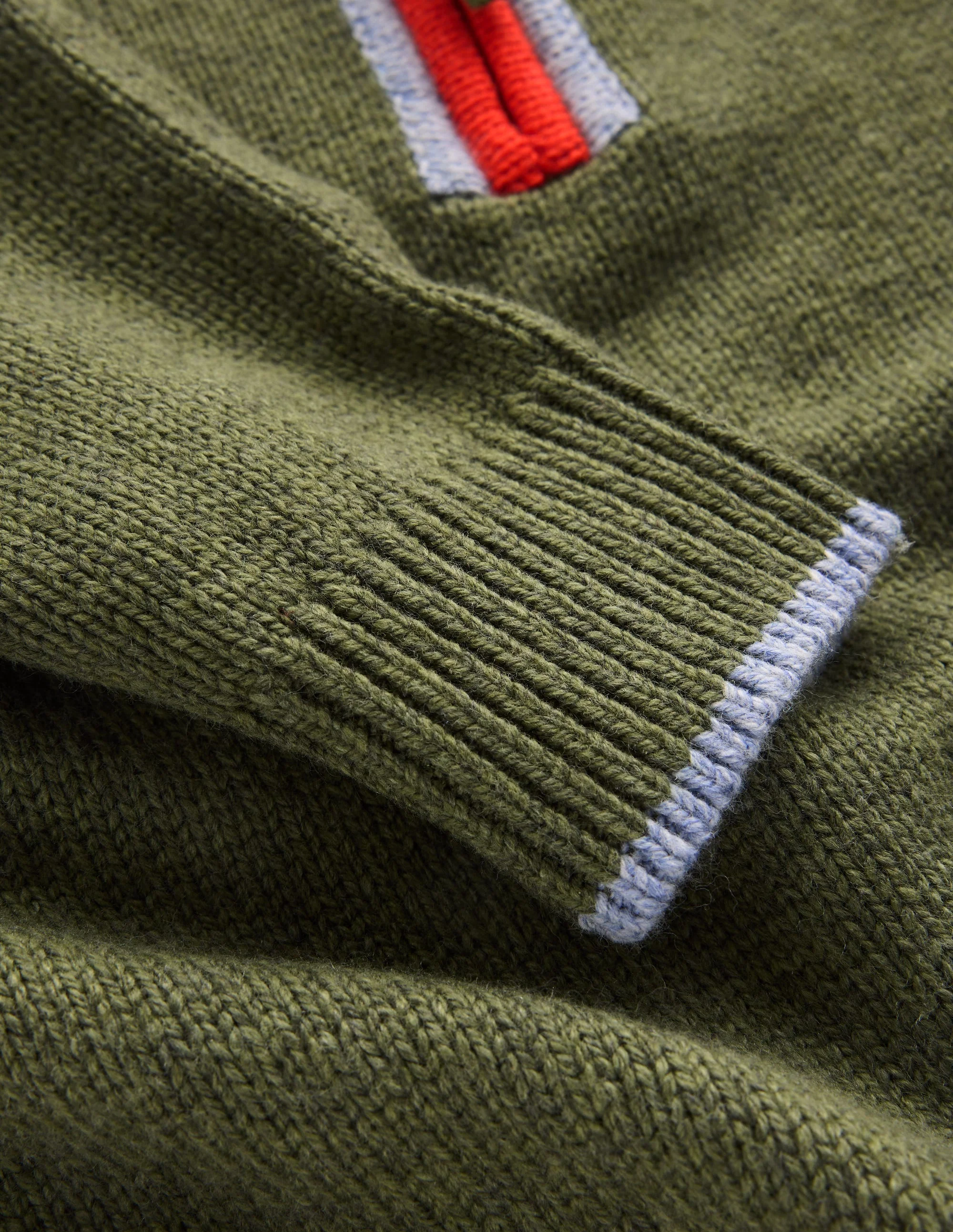 Heritage Half-Zip Sweater-Chive Marl - Image 3