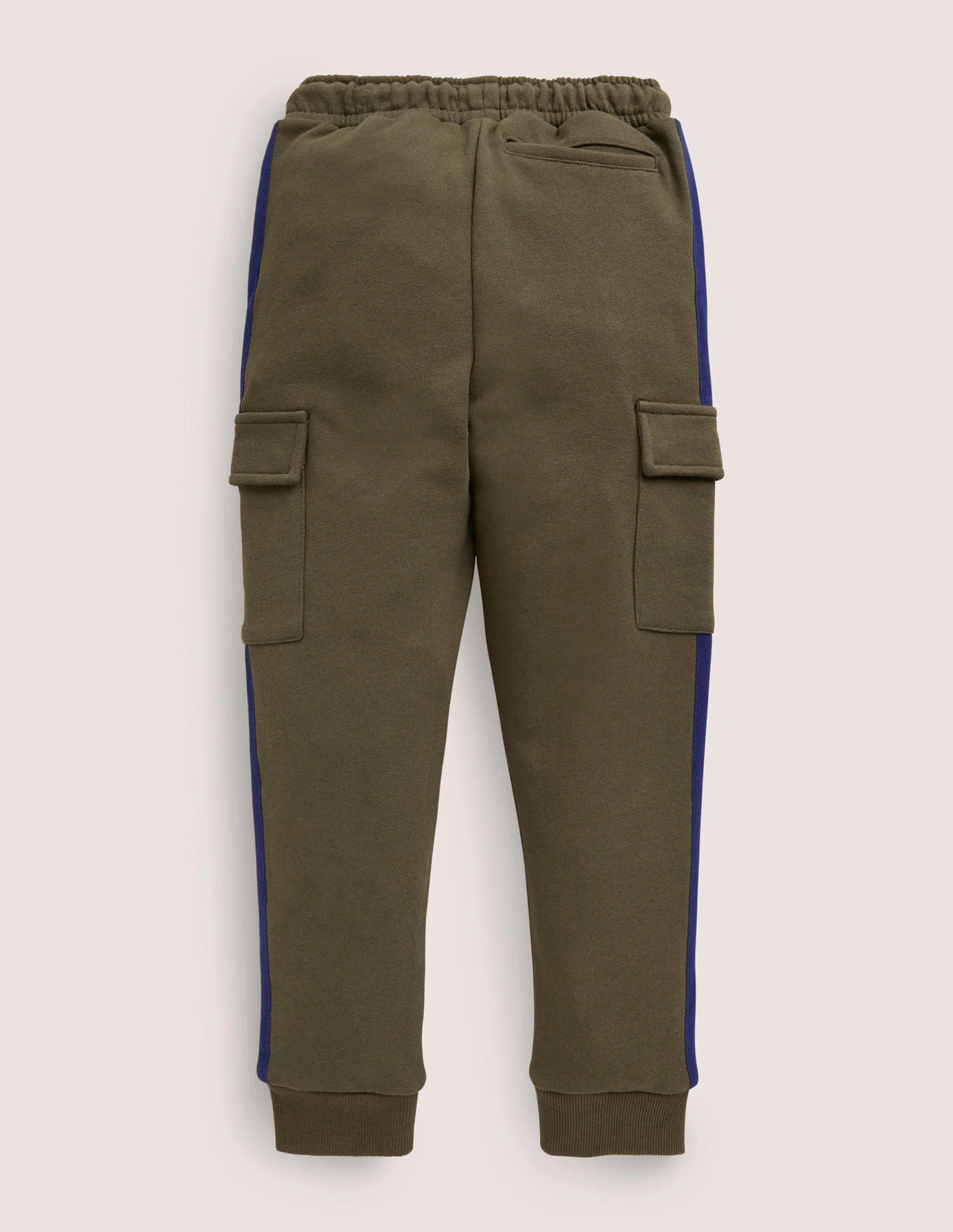 Jersey Cargo Jogger-Classic Khaki/ College Navy - Image 2