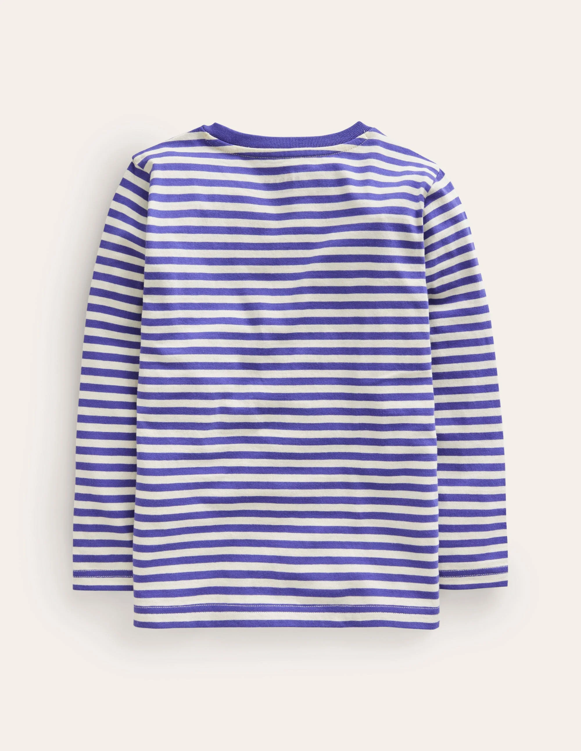 Long Sleeve Stitch T-shirt-Soft Starboard/Ivory Chick - Image 2