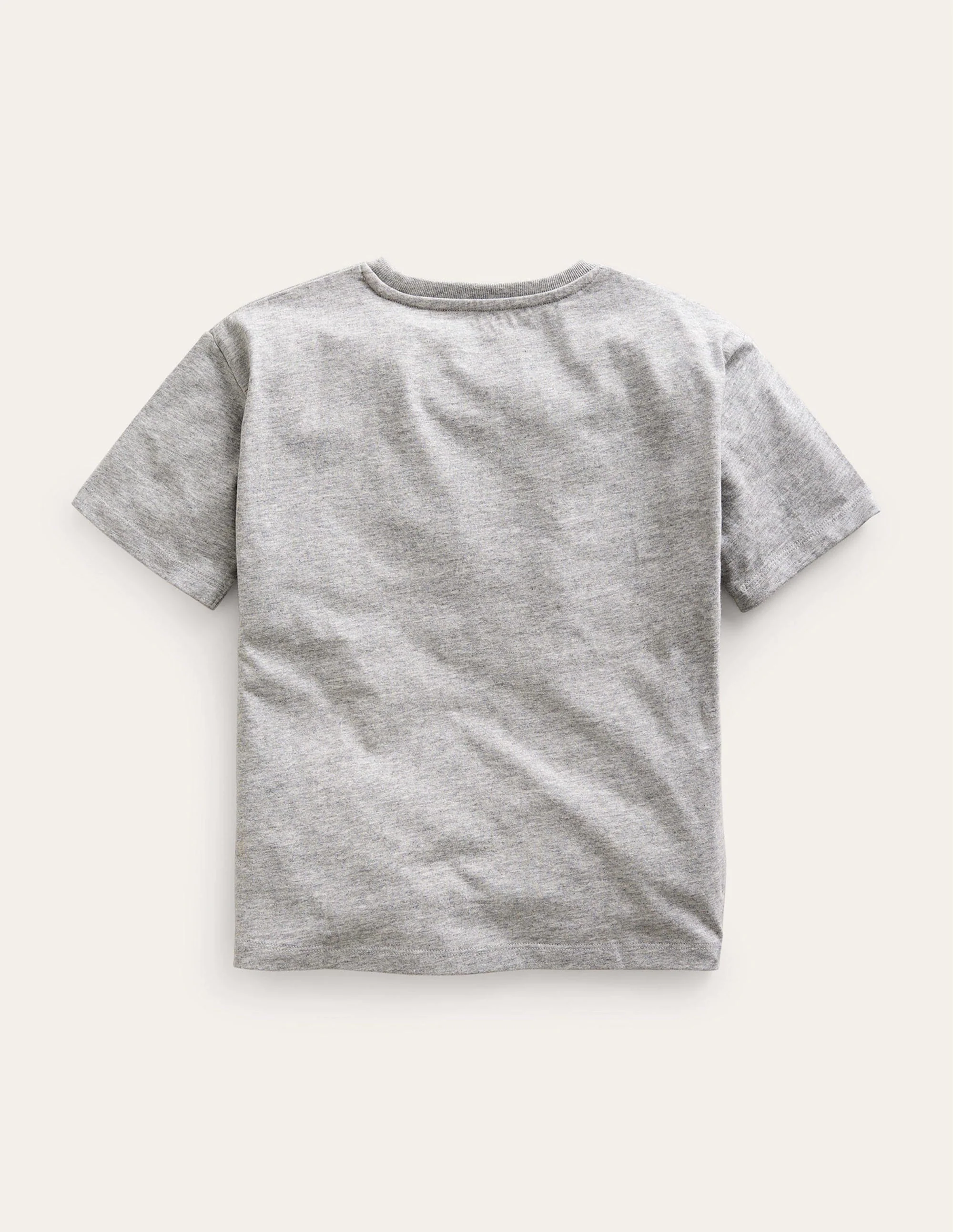 Monster Patches T-Shirt-Grey Marl Monster - Image 2