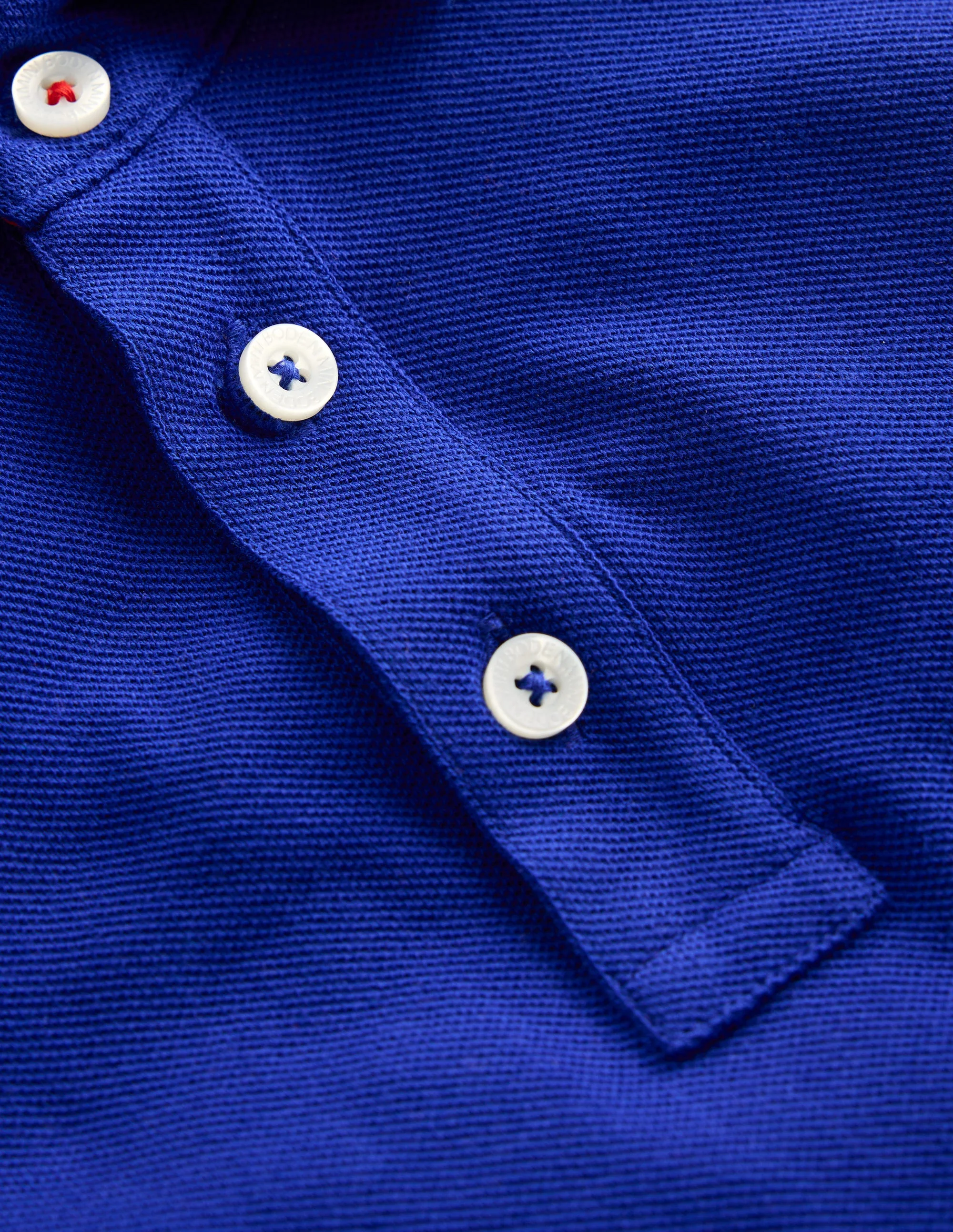 Piqué Polo Shirt-Bright Blue - Image 3