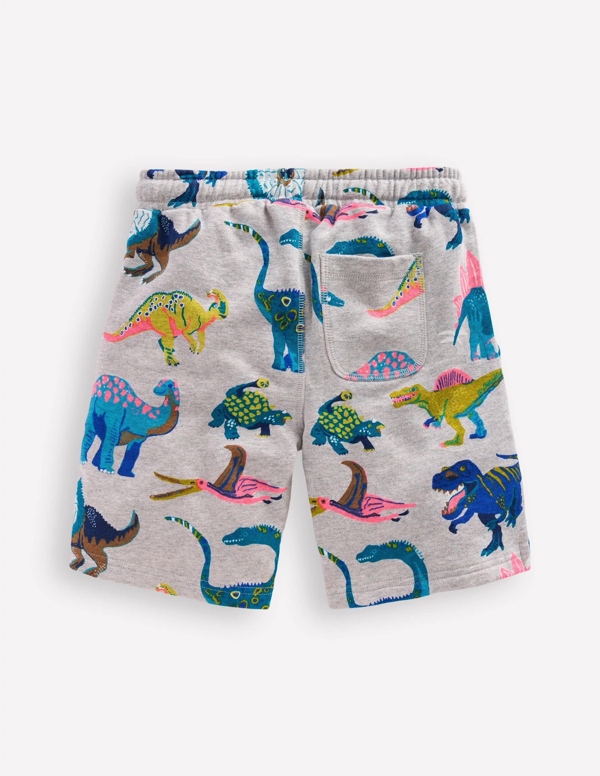 Printed Shorts-Grey Dinos - Image 2