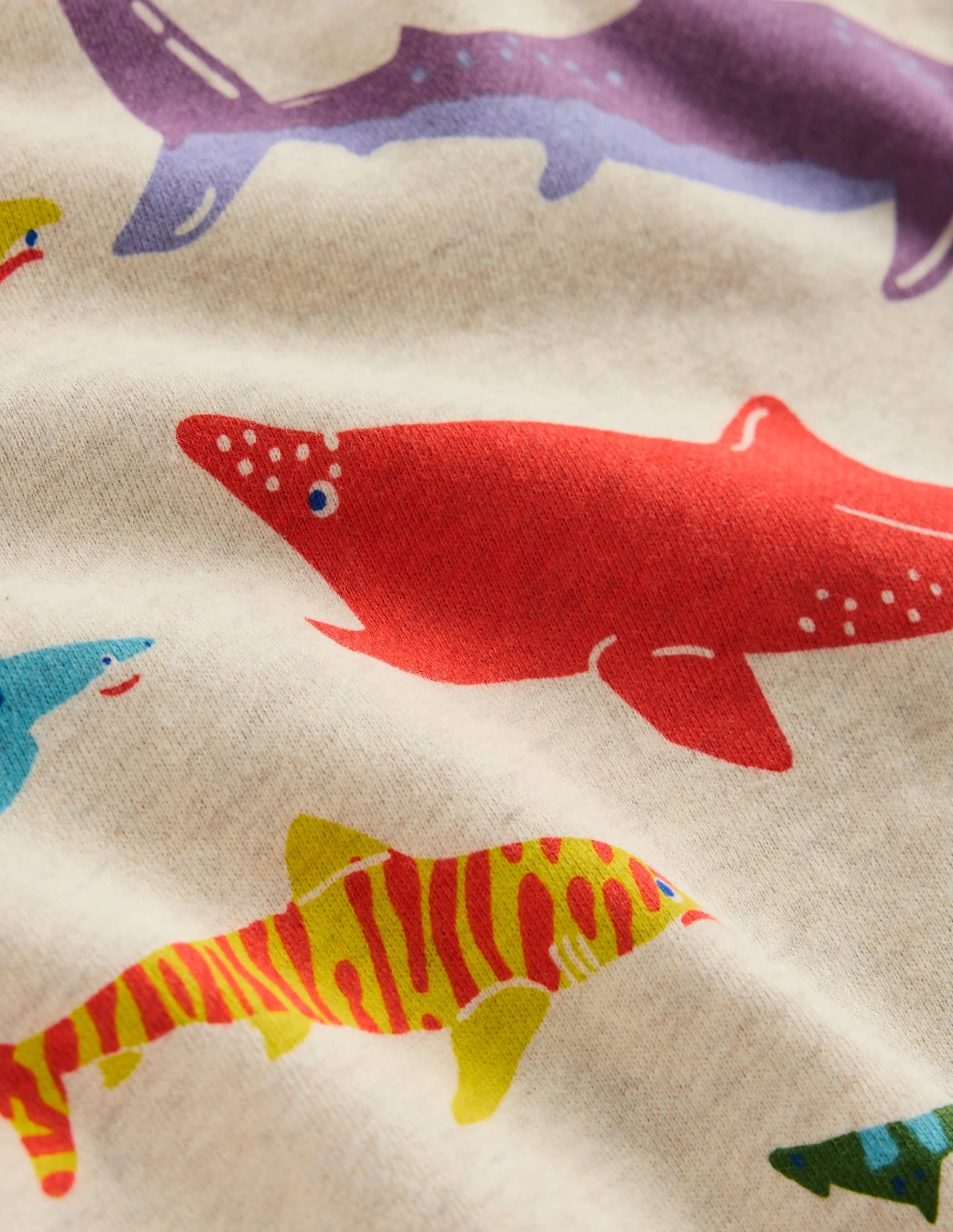 Printed Sweatshirt-Riso Shark - Image 3